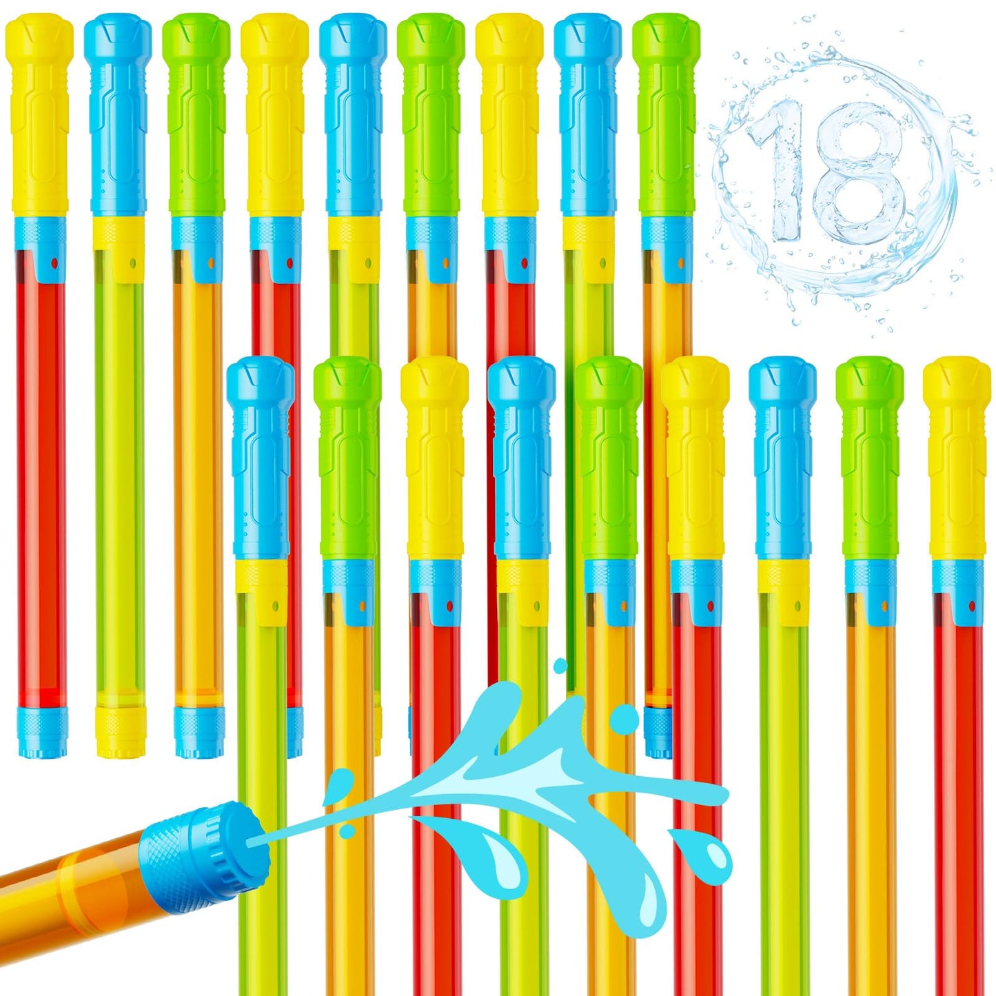 Hot LQYoyz Water Guns for Kids -16.5'' Bulk Squirt Gun for Kids Adults, Summer Party Blaster Water Guns for Outdoor Swimming Pool Beach Water Fighting 6 Pack