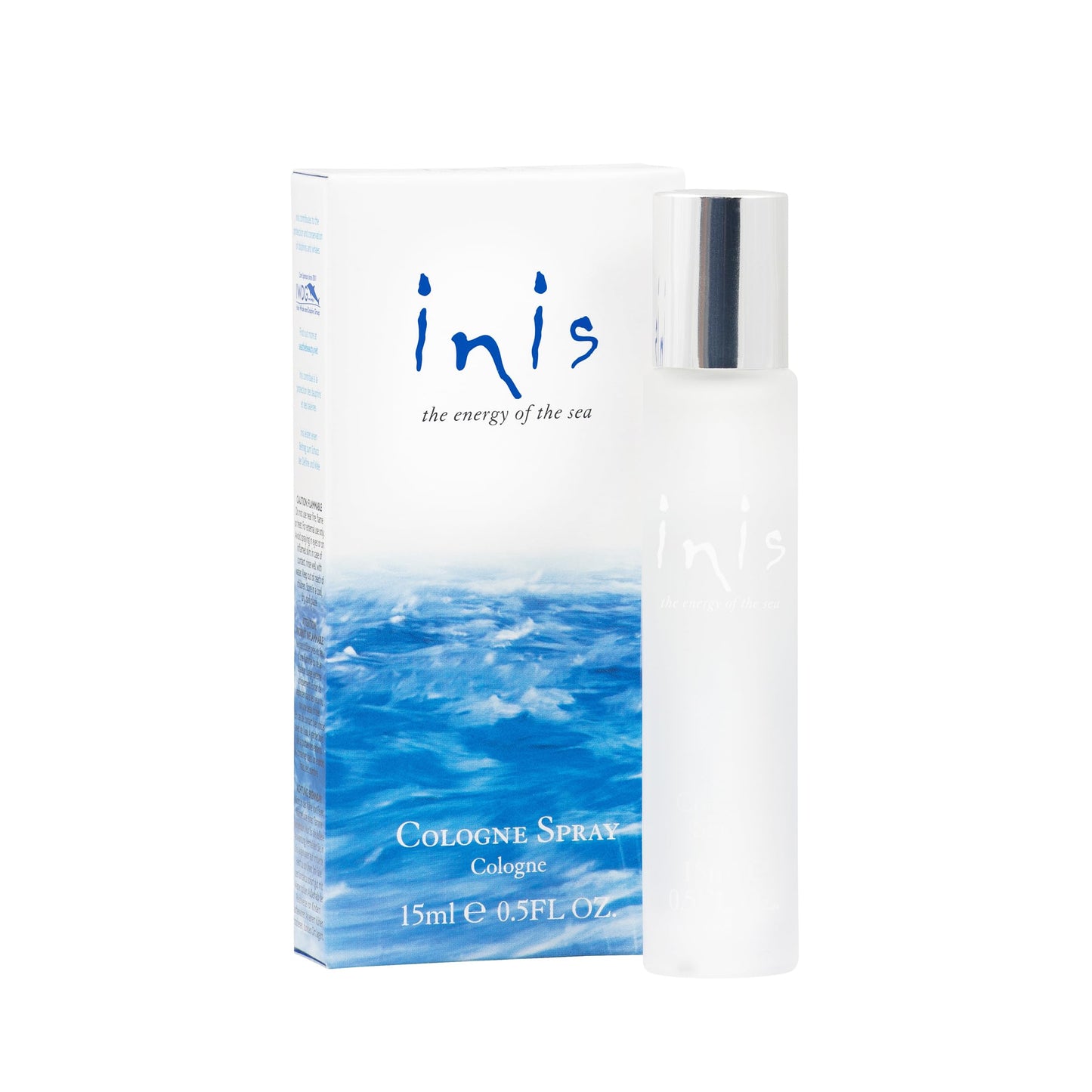 Hot Inis the Energy of the Sea - Cologne for Men and Women, 0.5 fl oz | Travel Size Unisex Perfume, Clean Fresh Aquatic Ocean Fragrance with Sparkling Citrus Notes