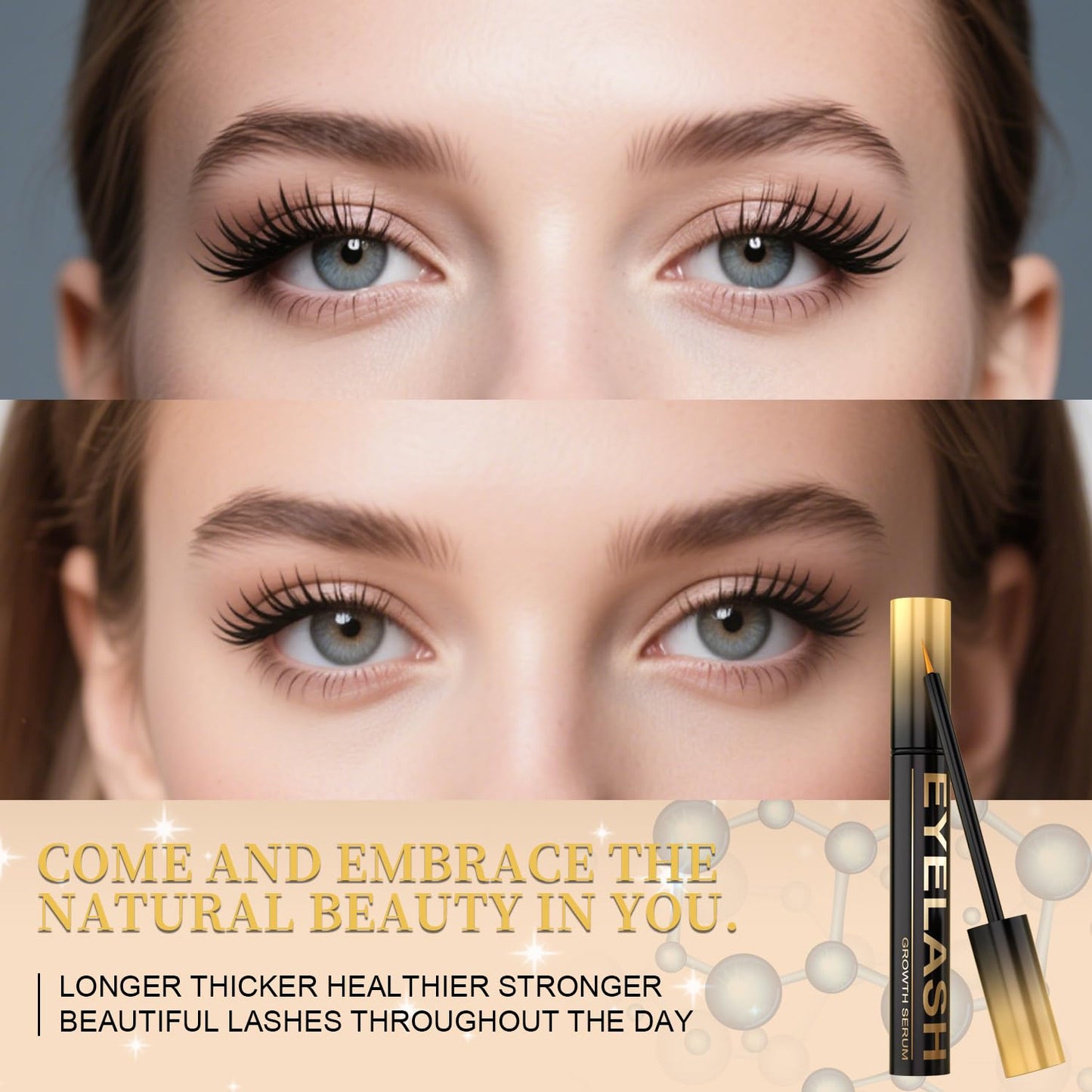 HotLash Serum for Eyelash Growth, Premium Lash Enhancing Serum with Advanced Formula Volumizing Longer Fuller and Thicker Looking Lashes, Eyelash Growth for Sensitive Eyes (5 mL)
