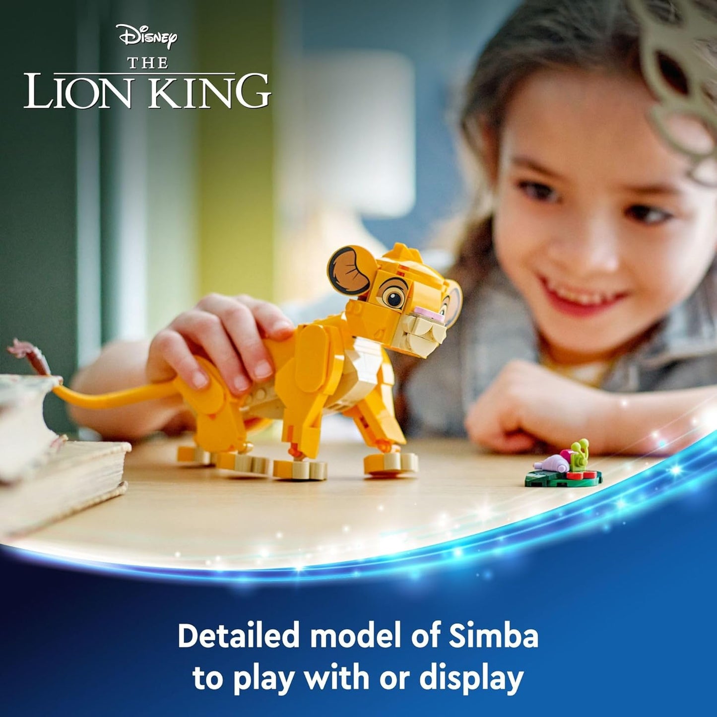 Hot LEGO Disney Simba The Lion King Cub Building Toy - Collectible Play & Display Set - 6 Year Old Girl & Boy Birthday Gift - Detailed Model of Disney Simba - 43243