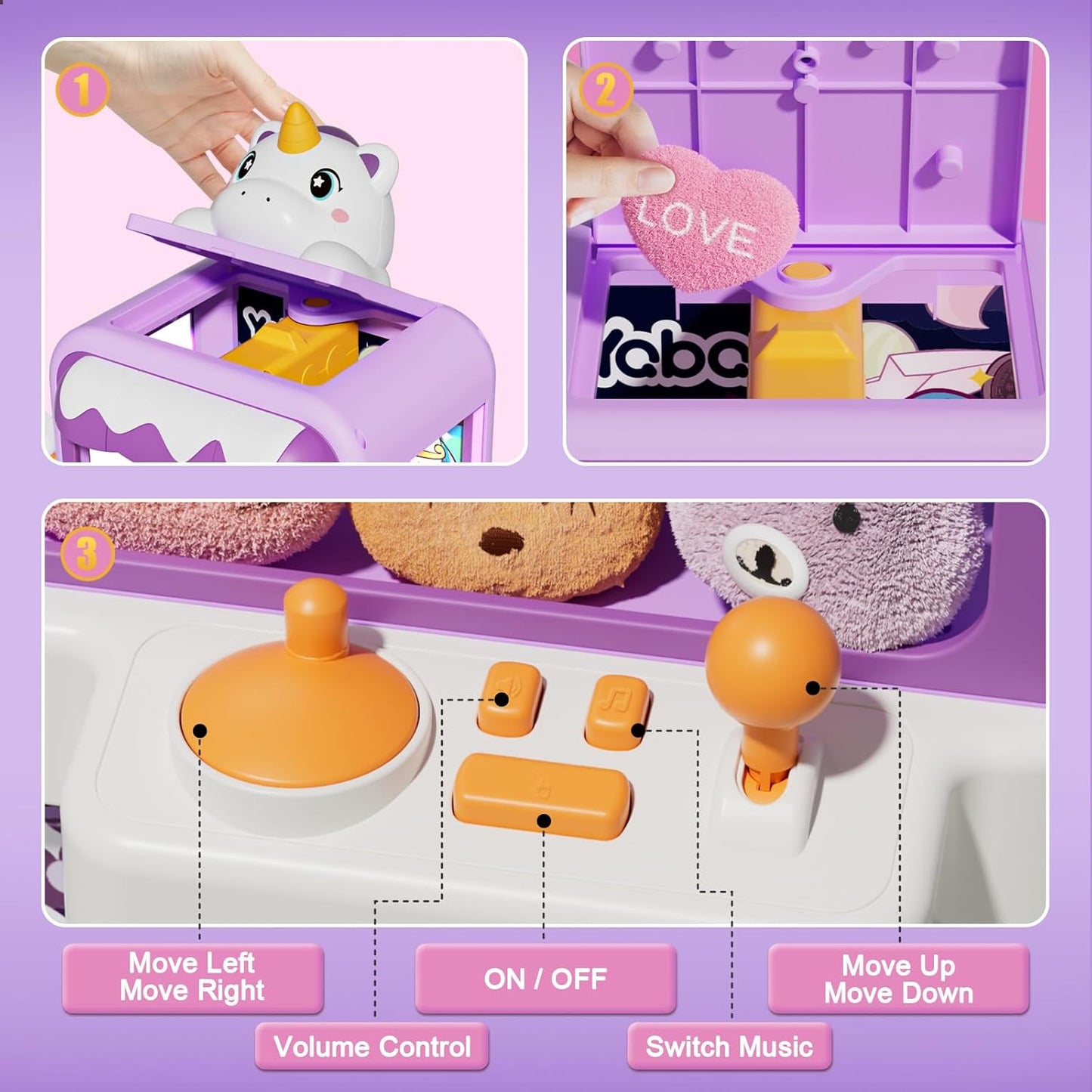 Hot Vanvimen Claw Machine for Kids Girl, Vending Machines Toys for Girls 4 5 6 7 8, Unicorns Girls Toys Age 6-8 4-5, Arcades Game Party Toy Age 6-7,Ideas Birthday Gifts for Girl 4 5 6 9 Year Old
