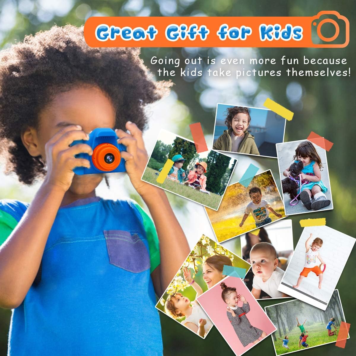 Hot Seckton Upgrade Kids Selfie Camera, Christmas Birthday Gifts for Boys Age 3-9, HD Digital Video Cameras for Toddler, Portable Toy for 3 4 5 6 7 8 Year Old Boy with SD Card-Navy Blue