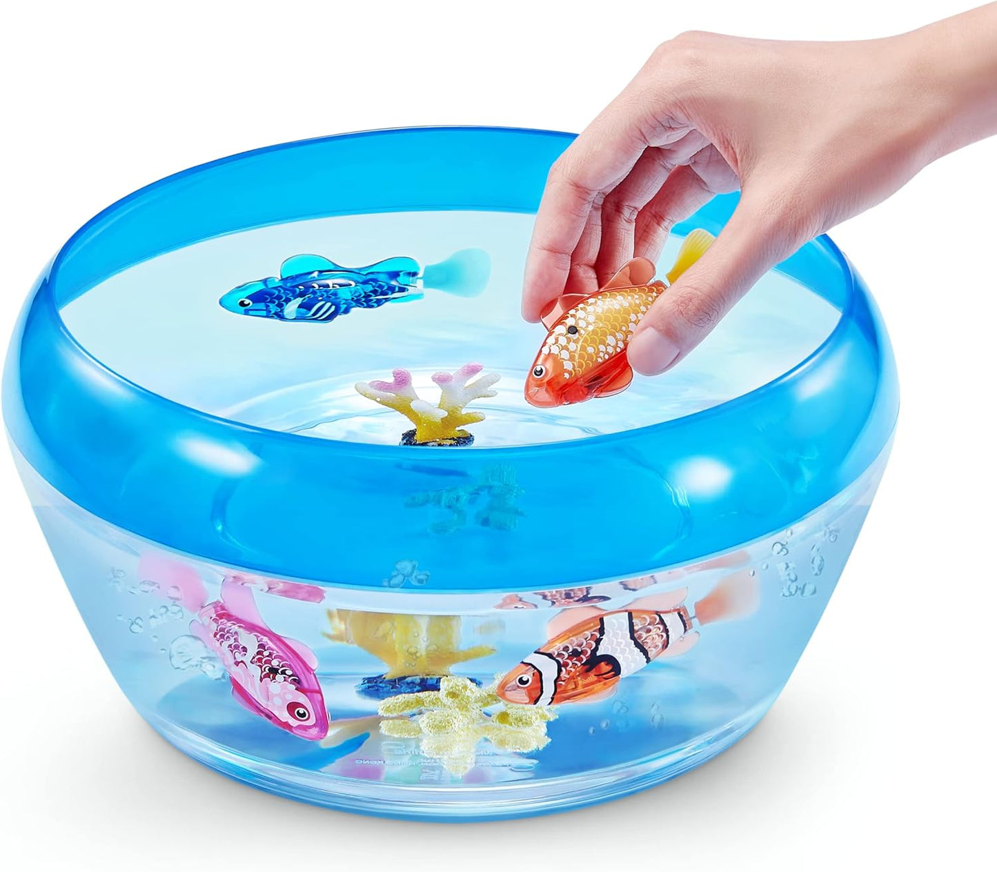 HotRobo Alive Robo Fish Robotic Swimming Fish (Pink + Golden) by ZURU Water Activated, Changes Color, Comes with Batteries, Amazon Exclusive (2 Pack) Series 3