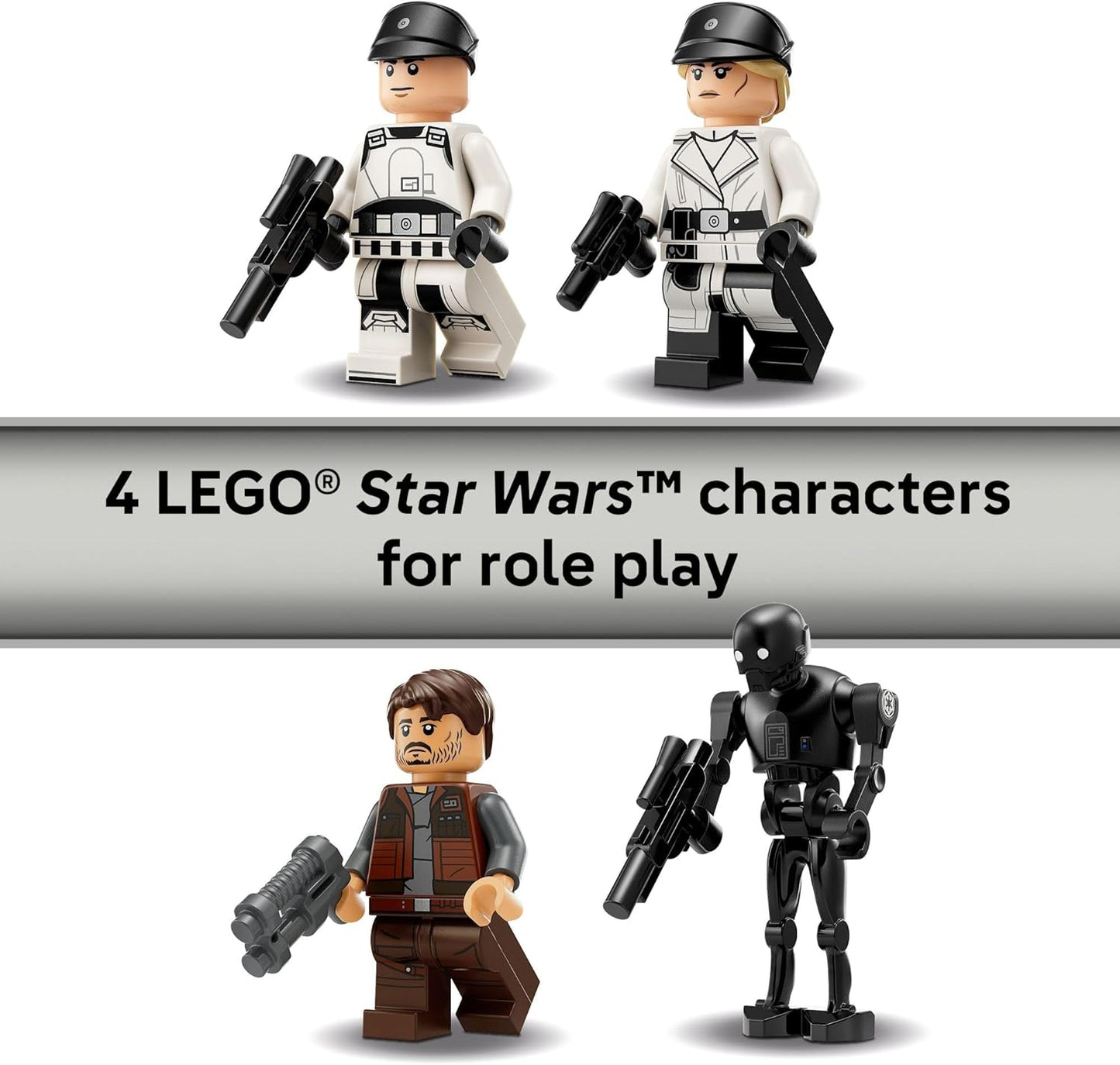 Hot LEGO Star Wars Rebel U-Wing Starfighter Building Set - Includes Cassian Andor, Dedra Meero and K-2SO - Model Action Toy - Birthday Gift Idea for Boys, Girls, Kids, Ages 8+ - 75399