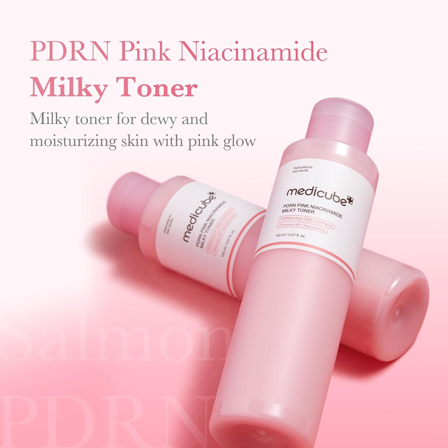 Hotmedicube PDRN Toner Salmon DNA Milky Toner | Hydrating Milky Toner for Dry, Dehydrated Skin - Ceramide & Peptides for Moisture Barrier Care, Korean Skincare, 5.07 fl. Oz