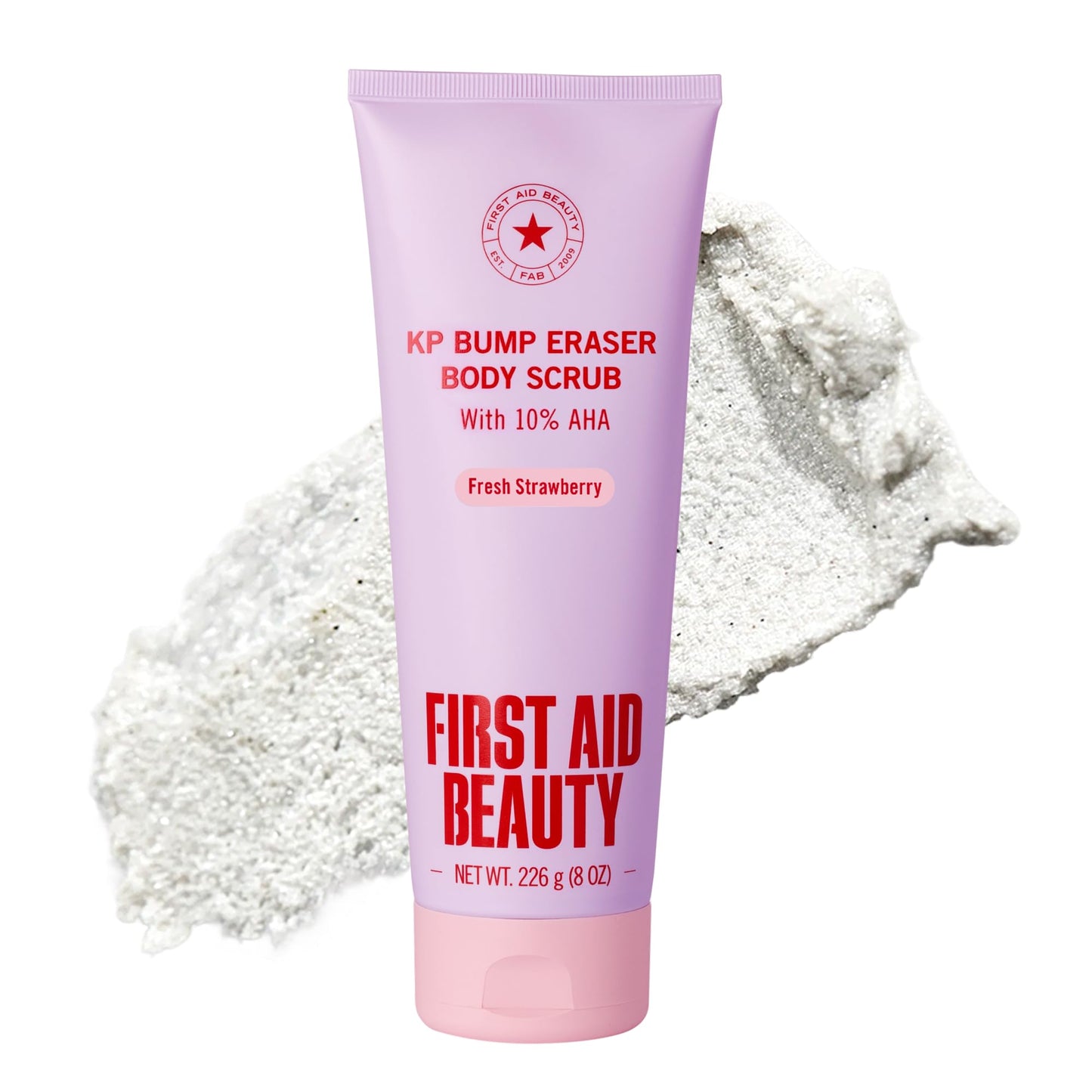 HotFirst Aid Beauty KP Bump Eraser Body Scrub with 10% AHA - Dermatologist-Tested Keratosis Pilaris Exfoliator - Support for Rough Bumps, Uneven Skin Texture & Strawberry Skin - Sensitive Skin