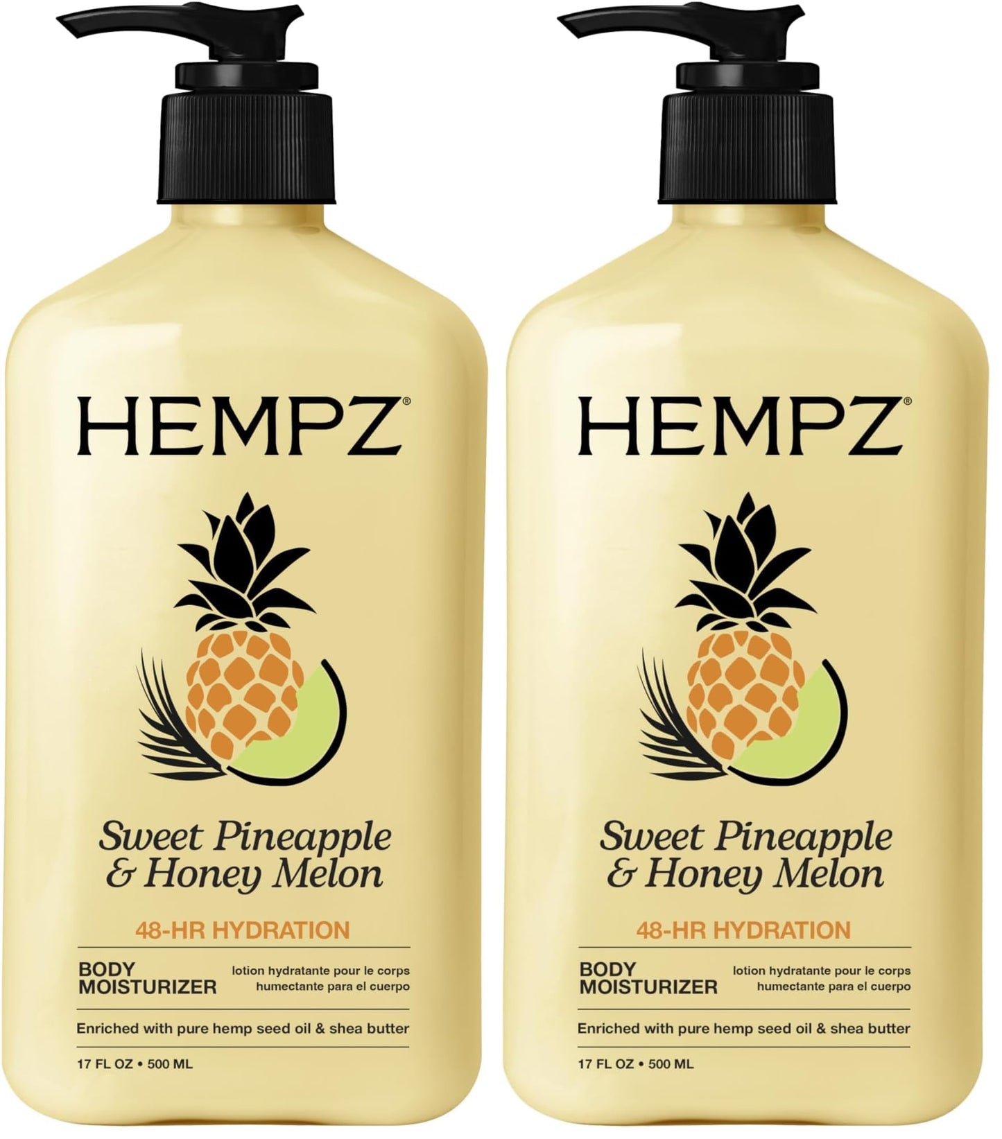HotHempz Whipped Vanilla & Coconut Cream Body & Hand Lotion, Vegan Formula, for Men or Women, 17 oz.