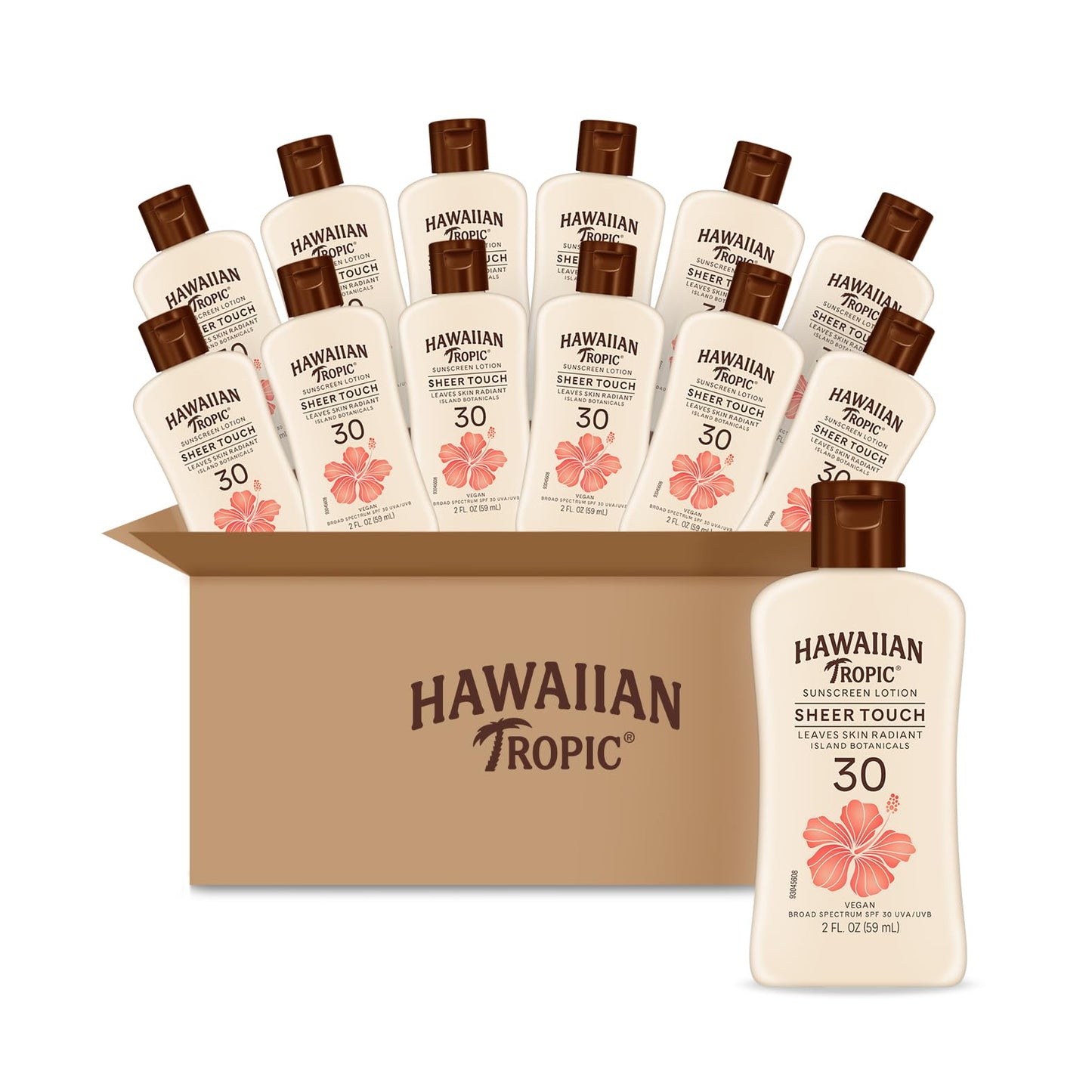 HotHawaiian Tropic Sheer Touch Ultra Radiance Lotion Sunscreen SPF 50, 8 Fl Oz Twin Pack, Hawaiian Tropic Sunscreen SPF 50, Sunblock, Oxybenzone Free Sunscreen, Body Sunscreen Pack, 8 Fl Oz each