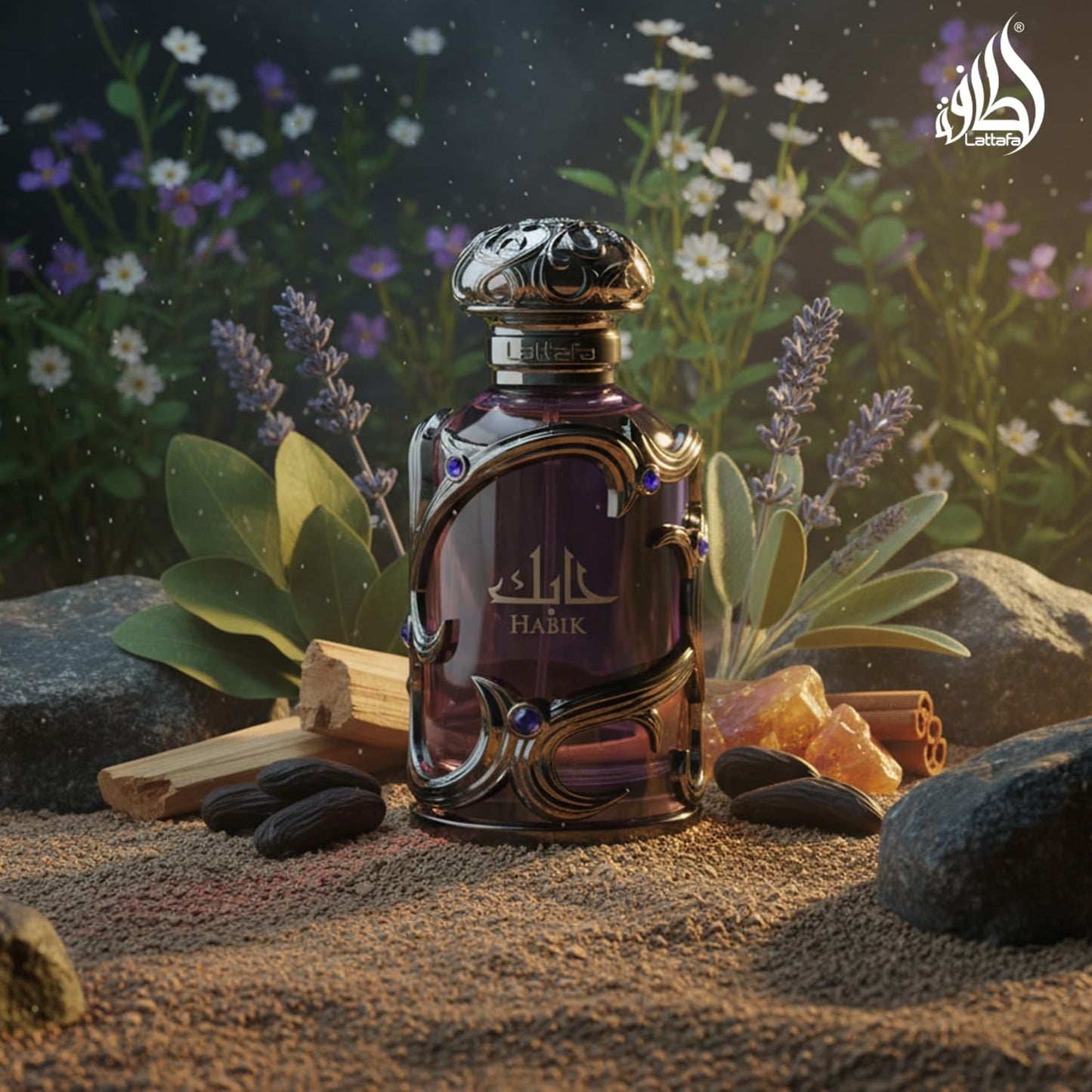 Hot Lattafa Habik – Spicy, Aromatic, Woody, Musky – Eau de Parfum Spray Long-Lasting Fragrance for Men, 3.4 Ounce / 100 ml