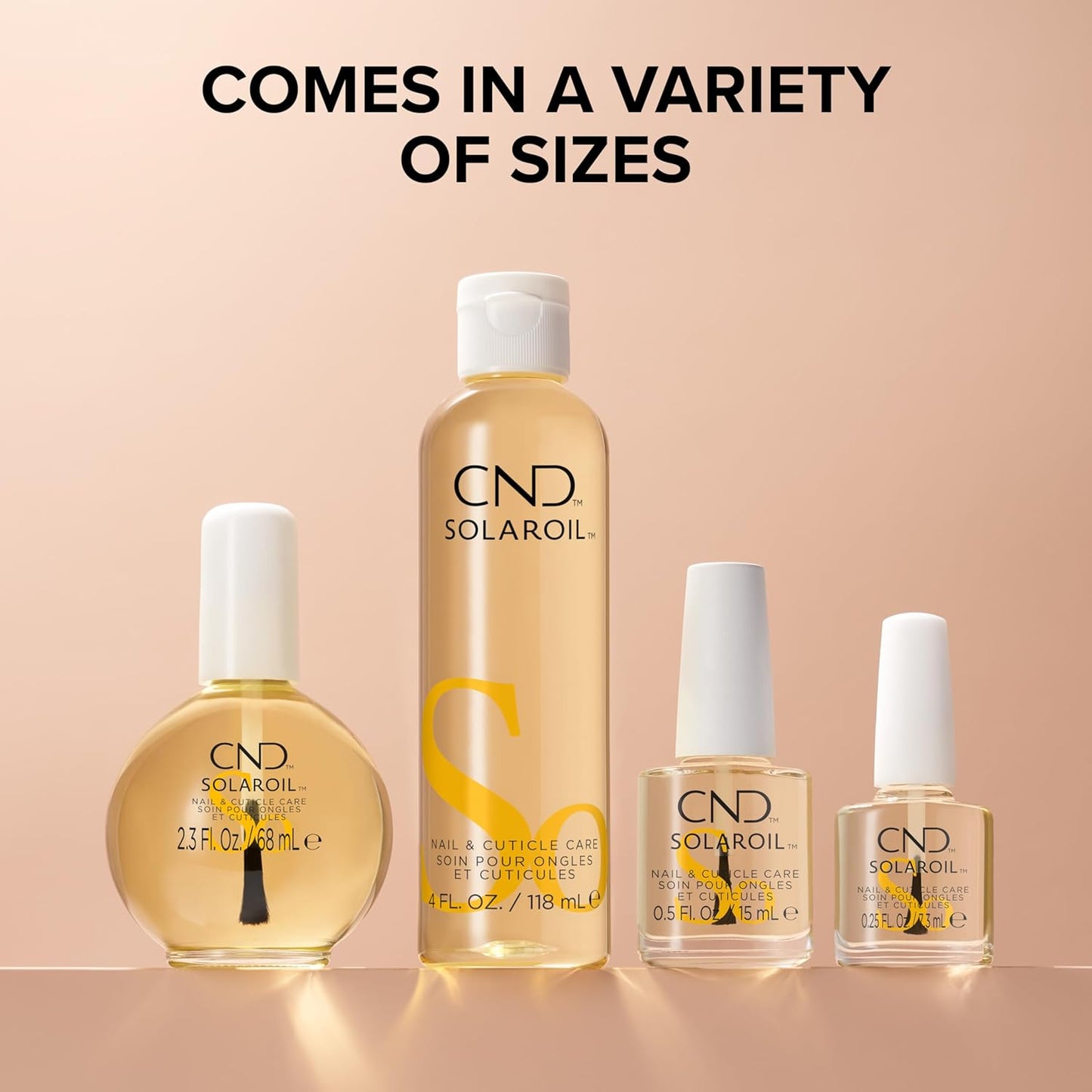HotCND SolarOil Cuticle Oil, Natural Blend Of Jojoba, Vitamin E, Rice Bran and Sweet Almond Oils, Moisturizes and Conditions Skin (Packaging May Vary)