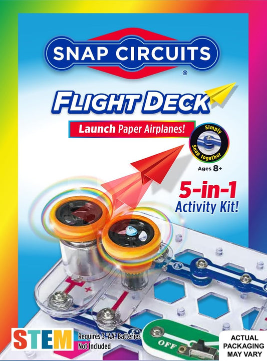 Hot Snap Circuits Flight Deck Science/STEM Toy kit | Ages 8+ | Construction Gift for Boys and Girls