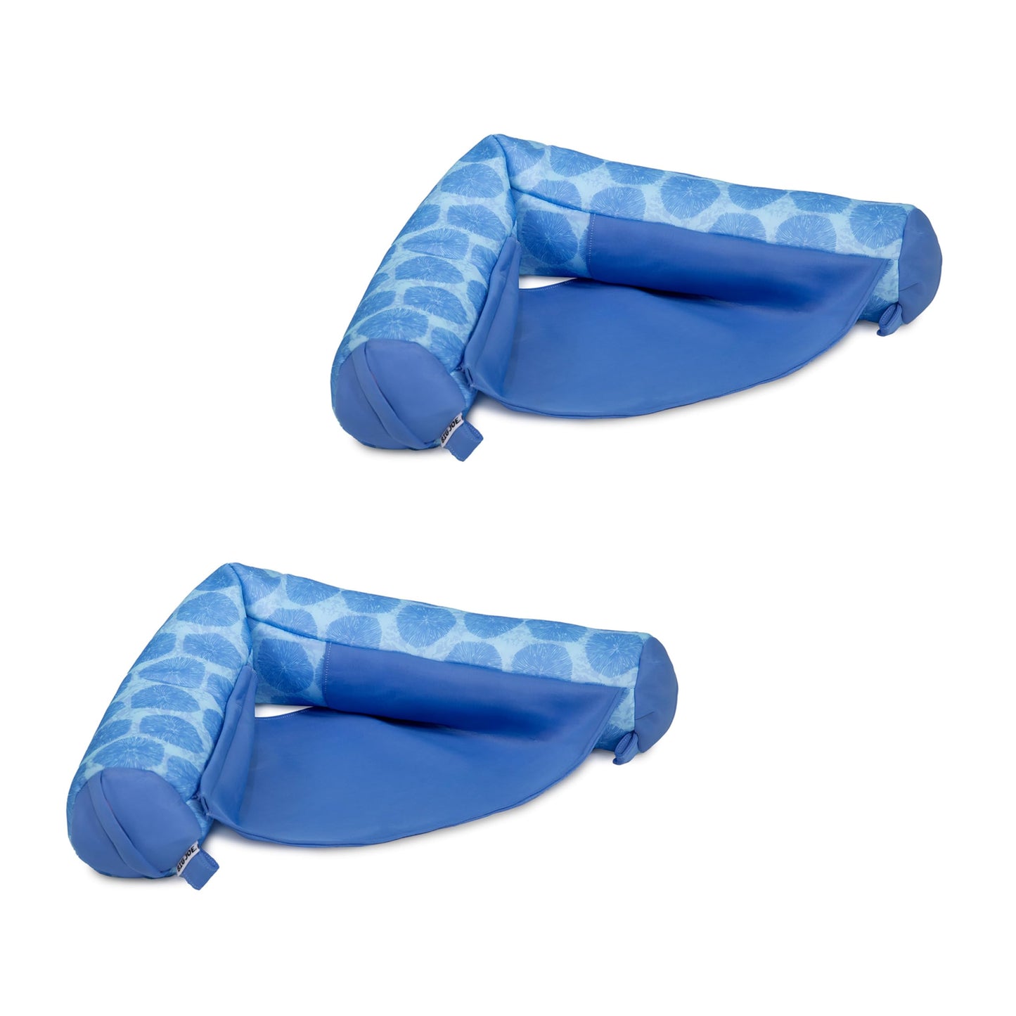 HotBig Joe Noodle Sling No Inflation Needed Pool Seat with Armrests, Blurred Blue Double Sided Mesh, Quick Draining Fabric, 3 feet
