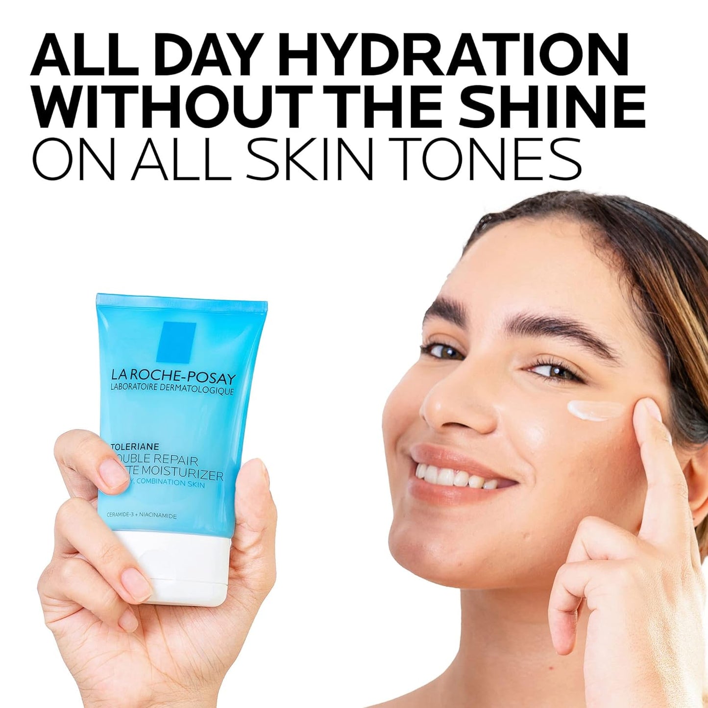 HotLa Roche-Posay Toleriane Double Repair Matte Face Moisturizer, Daily Moisturizer For Oily Skin With Ceramide And Niacinamide For All Skin Tones, Oil Free, Non-Comedogenic, Available with SPF 30