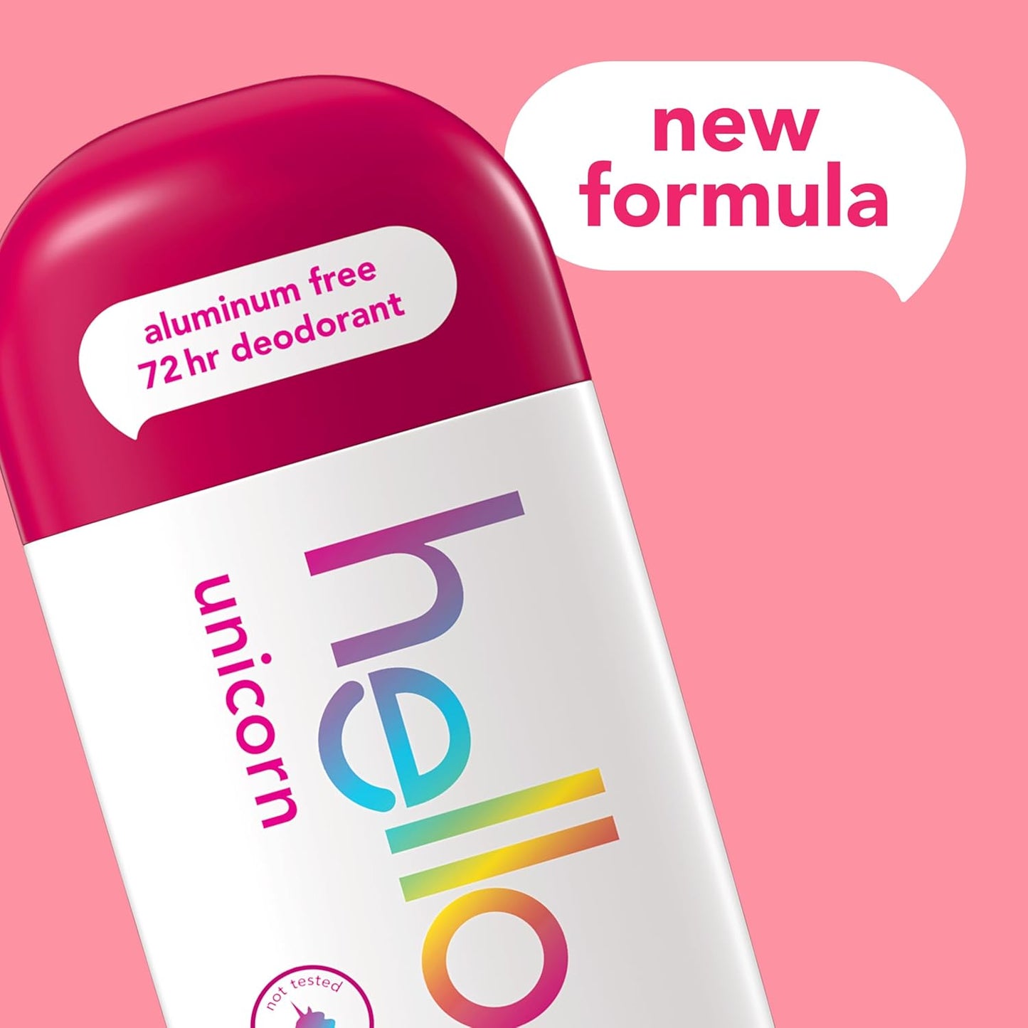 Hothello Unicorn Aluminum Free Deodorant for Women, Girls, Safe for Kids, Dermatologically tested, Natural Fragrance, 2 Pack