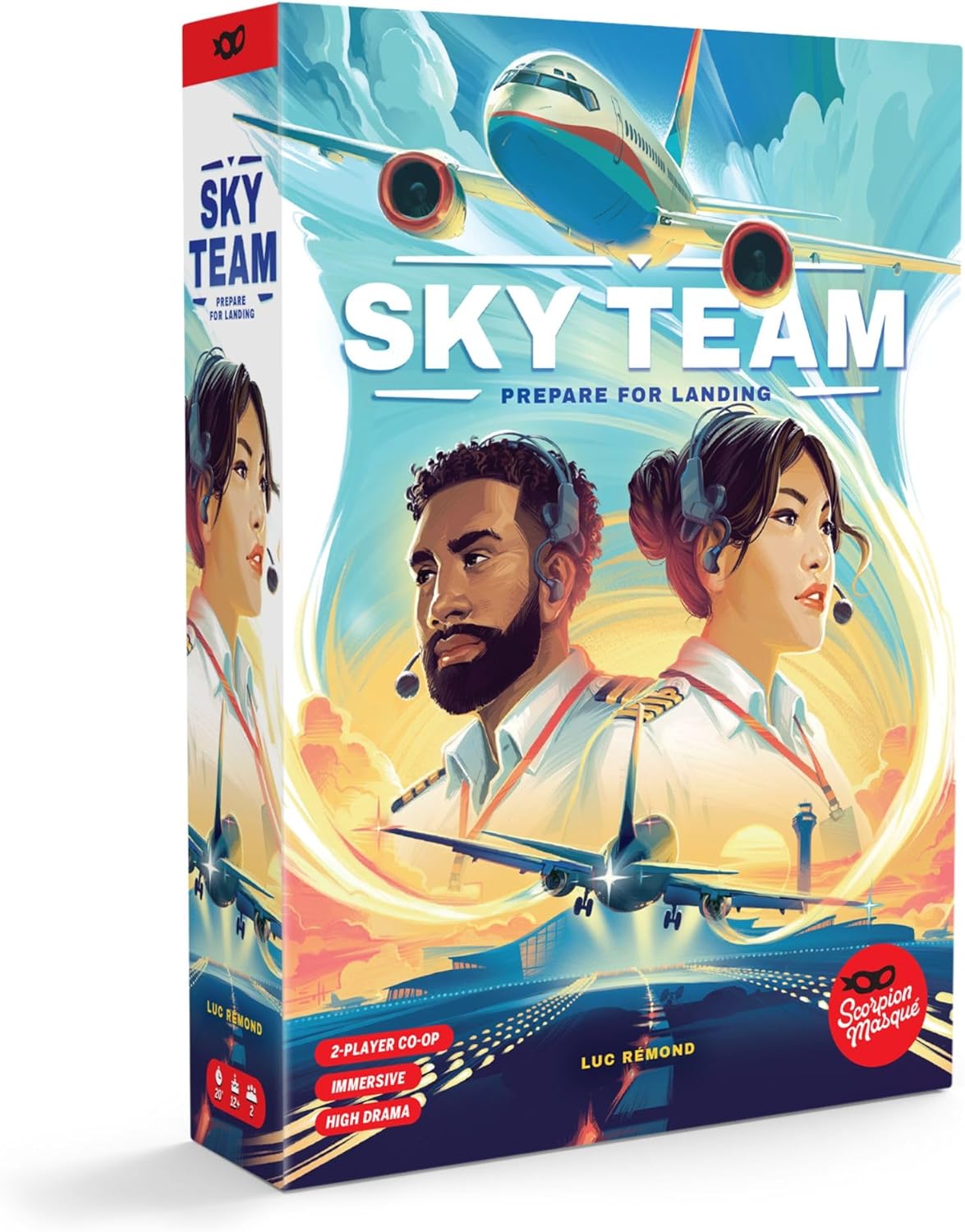 HotScorpion Masqué Sky Team | Voted Game of the Year 2024 | Best 2 Player Game | Work Together to Land the Plane | Ages 12+ | 20 Minutes