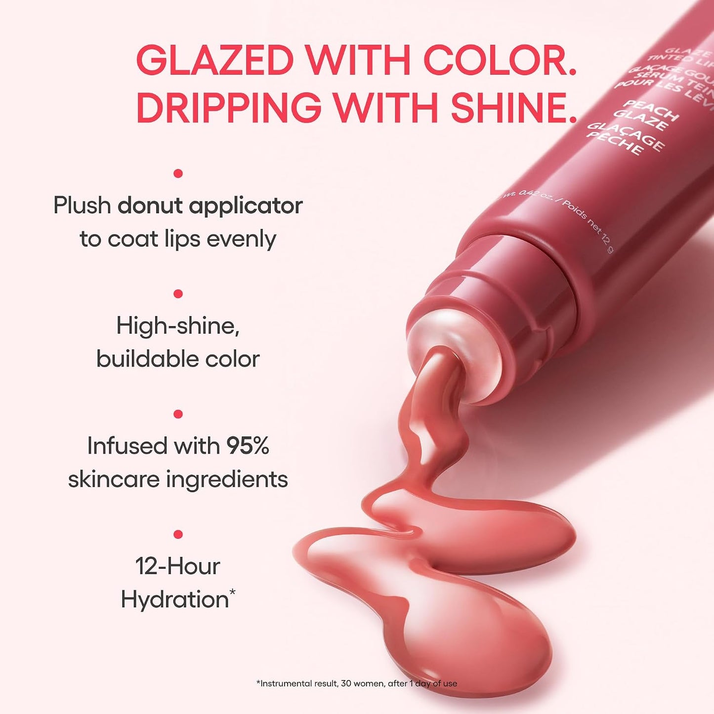 HotLANEIGE Glaze Craze Tinted Lip Serum: Hydrating, Lip Barrier-Boosting, Softening Lip Serum Treatment for Glossy & Buildable Shine, Nourished Lips with Plumping Polypeptides | Korean Skin Care