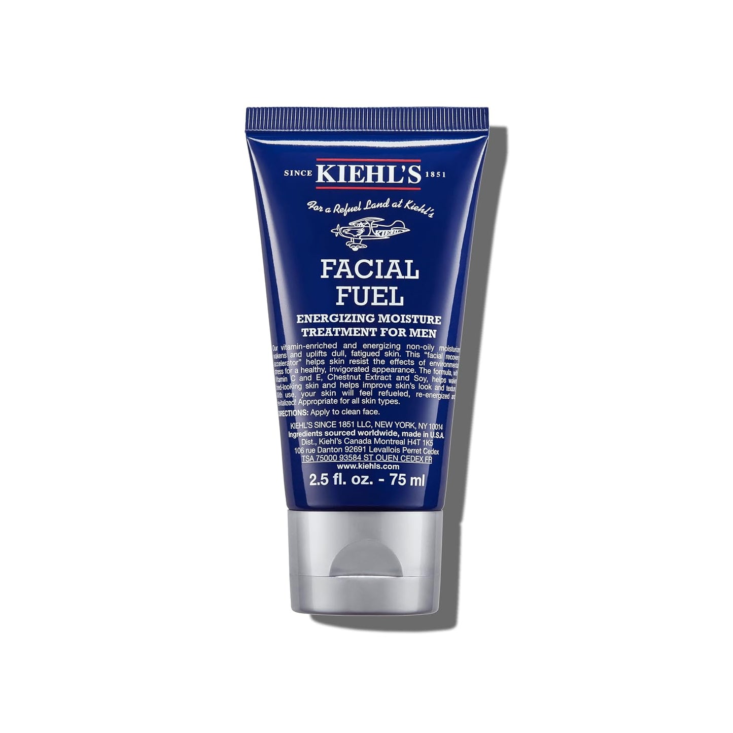 HotKiehl's Facial Fuel Moisturizer, Men's Face Cream, with Vitamin C and Caffeine that Contain Antioxidants to Help Energize and Reduce Dullness, Non-Greasy, Paraben-free, Sulfate-free