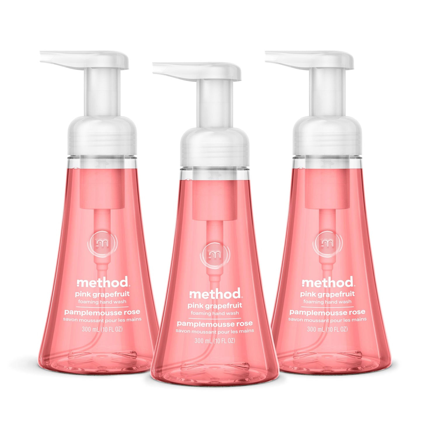 Hotmethod Foaming Hand Wash, Sweet Water - Leaves Hands Feeling Soft & Clean, for Bathroom & Kitchen, Notes of Dewy Lemon Leaf, Grapefruit & Star Jasmine, 10 fl oz, 3 pack