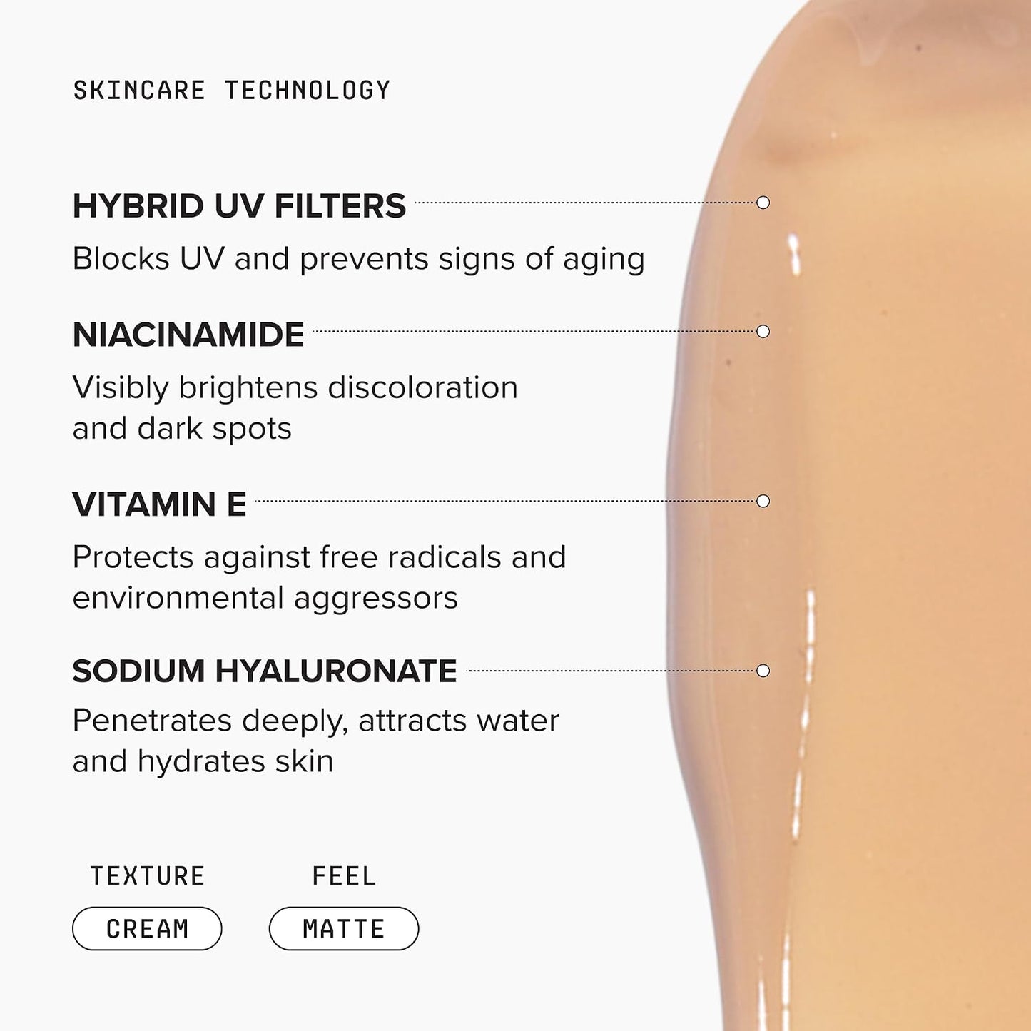 HotDRMTLGY Matte Universal Tinted Moisturizer SPF 46 | Matte Tinted Sunscreen | Oil absorption, Soft-focus matte finish, Shine control, Niacinamide, Hyaluronic acid, Vitamin E