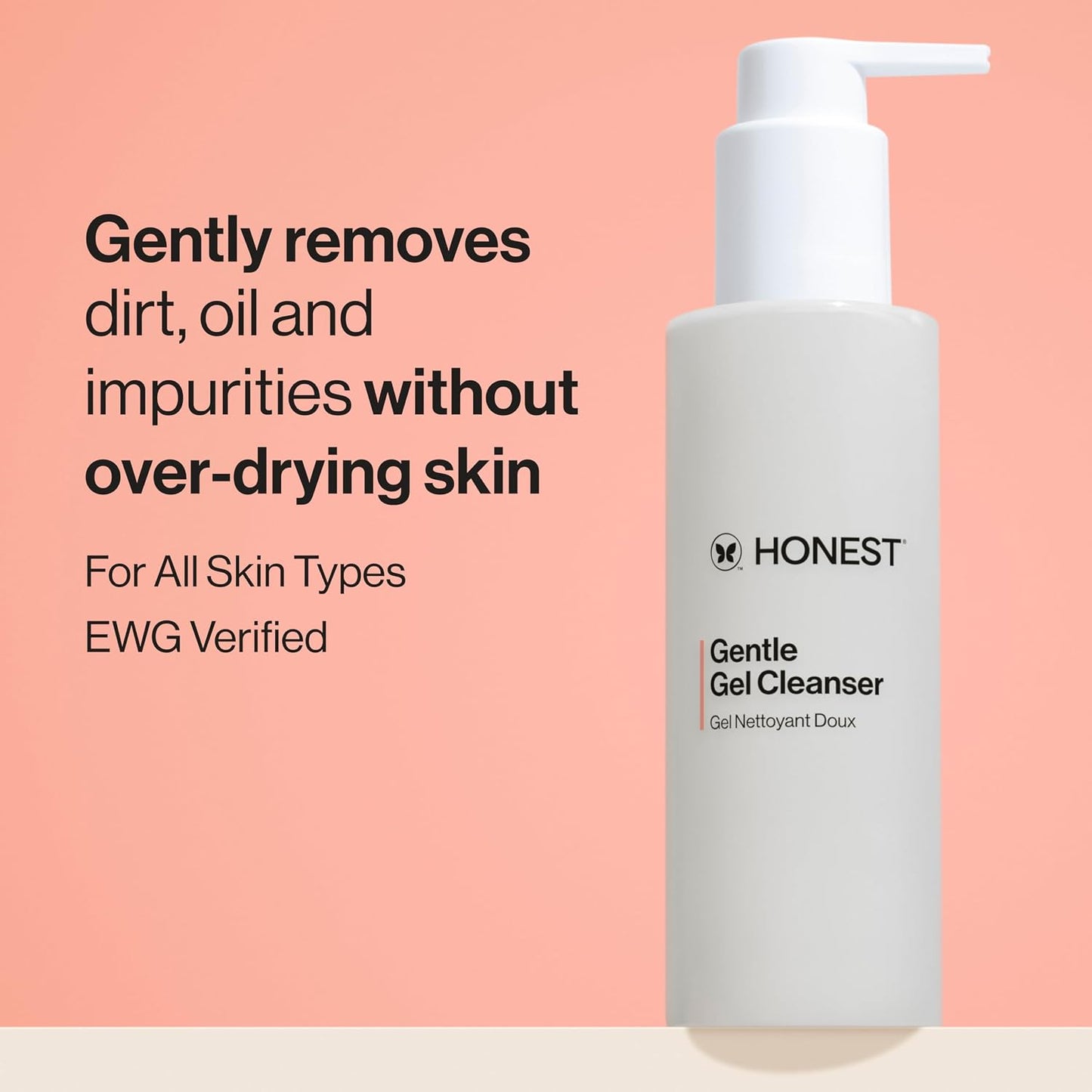 HotHonest Beauty Gentle Gel Daily Face Cleanser, Calms, Refreshes, Hydrates, Vegan Safe for Sensitive Skin, 5 fl oz