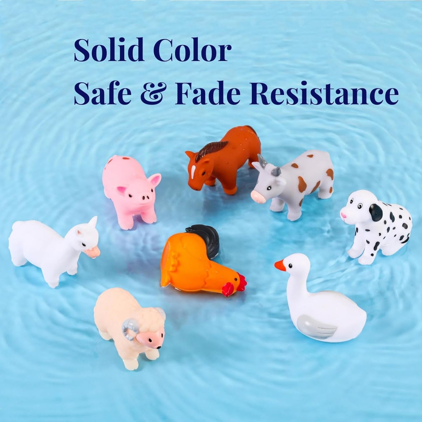 Hot XY-WQ Bath Toys No Hole, for Infants 6-12& Toddlers 1-3, No Hole Bathtub Toys (Animal Ⅱ, 8 Pcs with Mesh Bag)