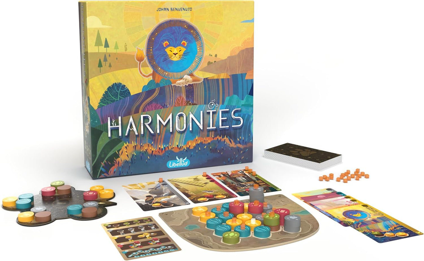 HotAsmodee Harmonies Board Game - Create Oneiric Landscapes, Strategic & Poetic Gameplay, Fun Family Game for Kids & Adults, Ages 10+, 1-4 Players, 30 Min Playtime, (Multilingual Edition)