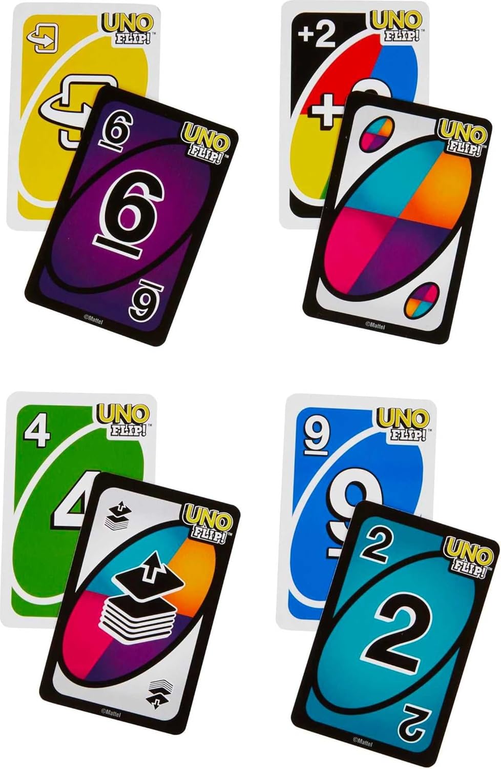 Hot Mattel Games UNO FLIP! Card Game in Storage & Travel Tin, Color Blind Accessible Deck for Kids, Adults & Family Nights & Parties (Amazon Exclusive)
