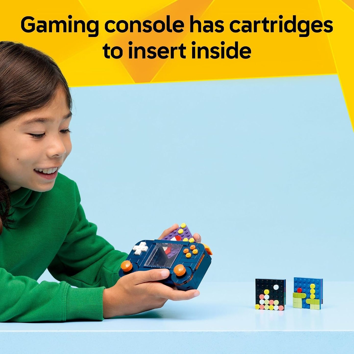 HotLEGO Creator 3 in 1 Retro Gaming Console Building Toy for Boys & Girls - Kids Build a Console, Mini Arcade Game, or Mini Computer - Gift Idea for Gaming Fans, Ages 8+ - 31380
