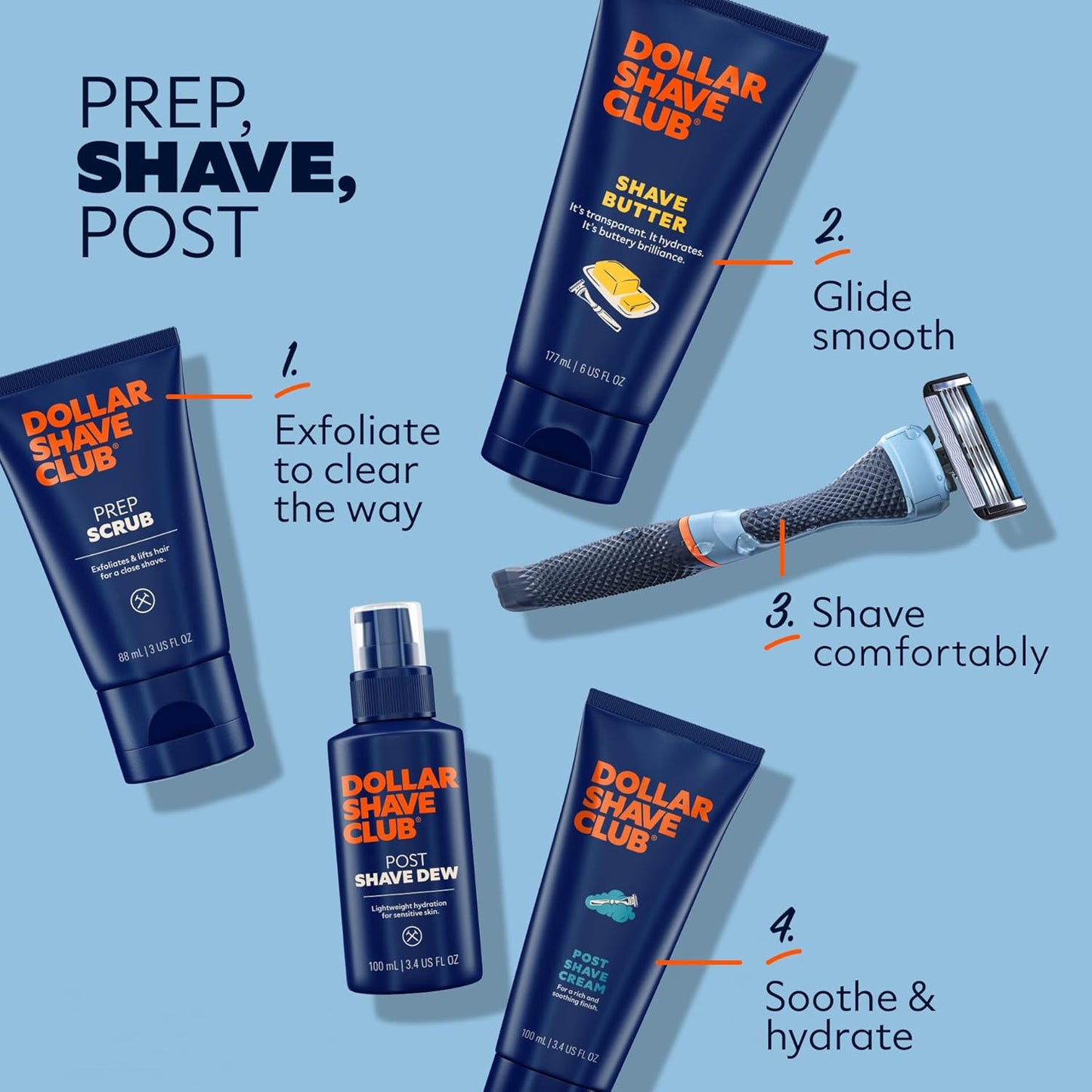 HotDollar Shave Club | Shave Butter 6 ounce (2 Pack) | Translucent Shaving Cream for Sensitive Skin