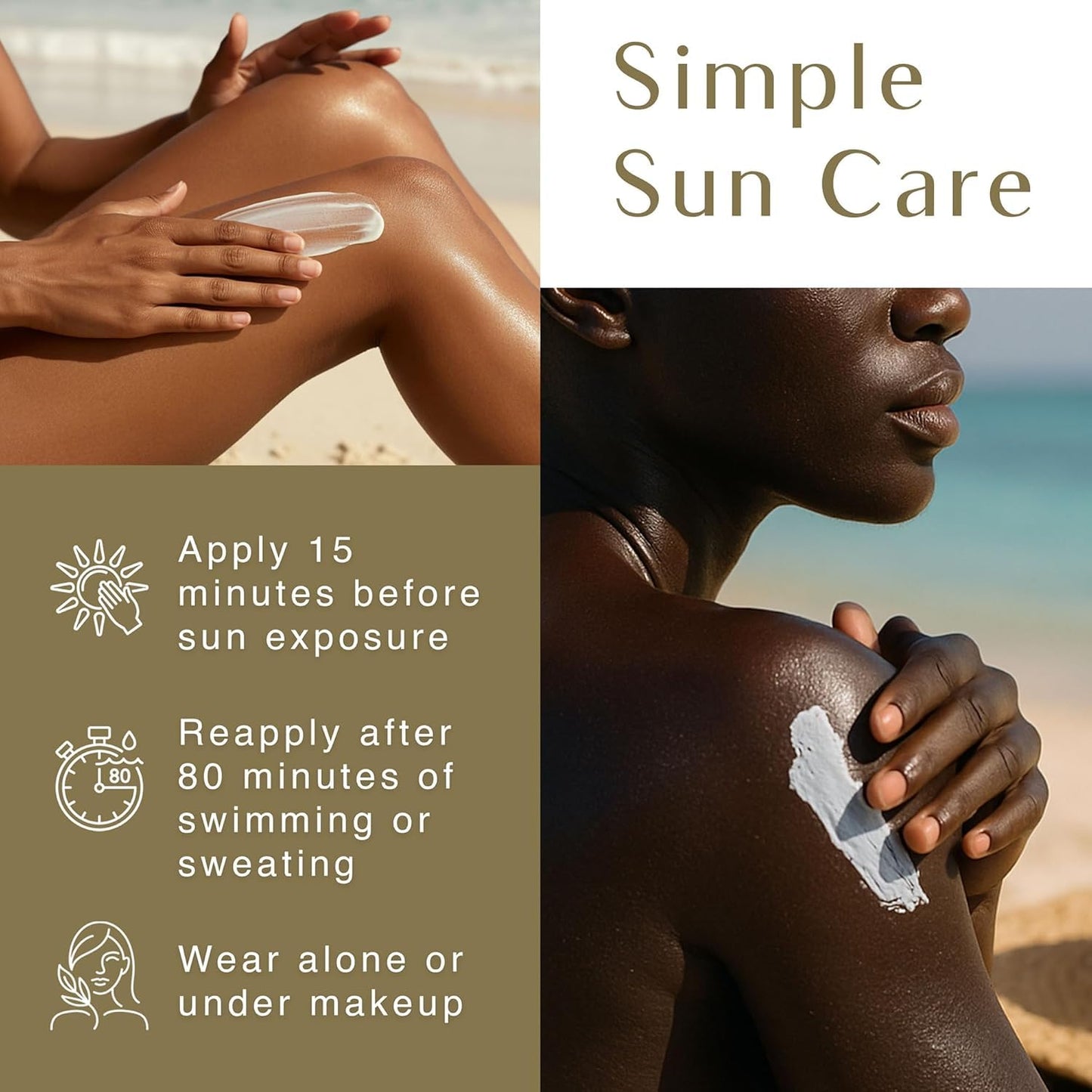HotBlack Girl Sunscreen - Face & Body Moisturizing Sunscreen Lotion SPF 30 for Melanin Rich Skin, Leaves no White Cast (SPF-30-4oz)