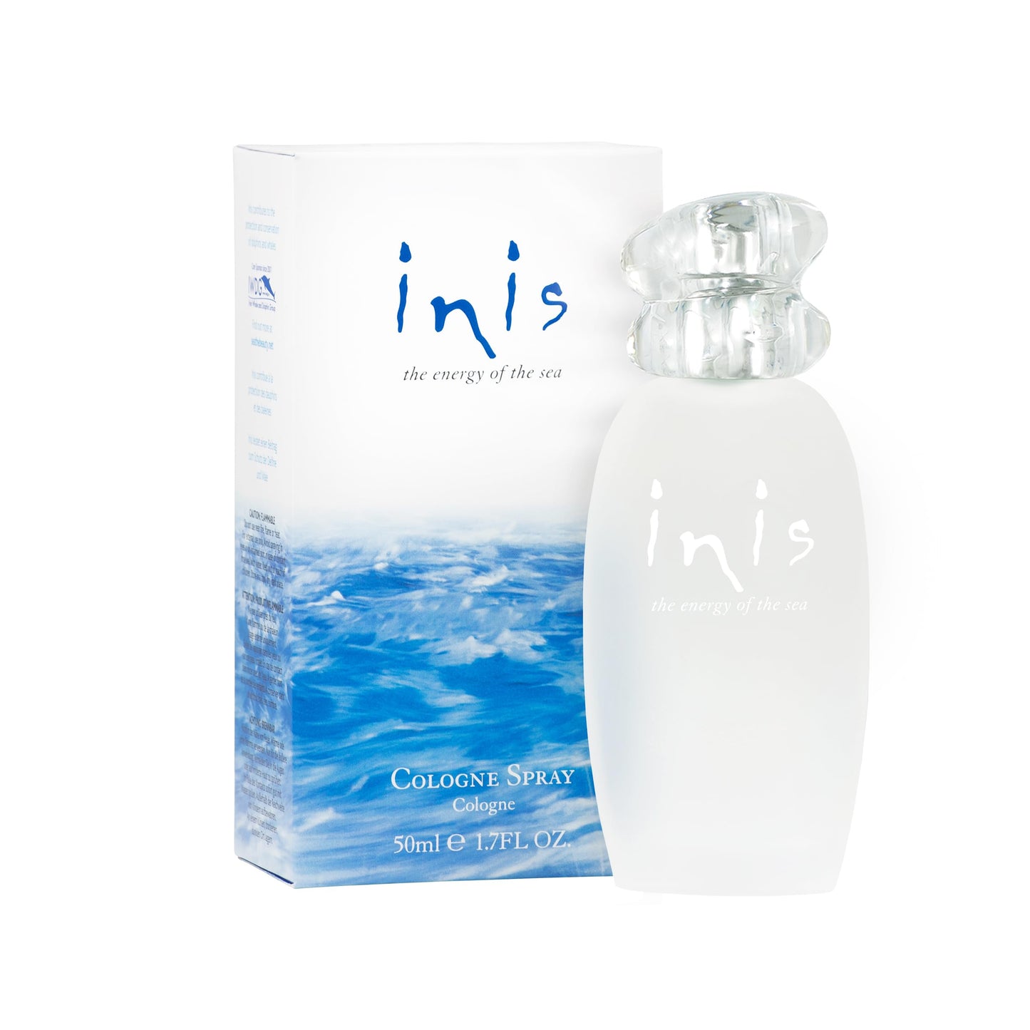 Hot Inis the Energy of the Sea - Cologne for Men and Women, 3.3 fl oz | Large Unisex Perfume for Women and Men, Clean Fresh Aquatic Ocean Fragrance in Frosted Sea Glass Bottle, Mens Cologne Gift