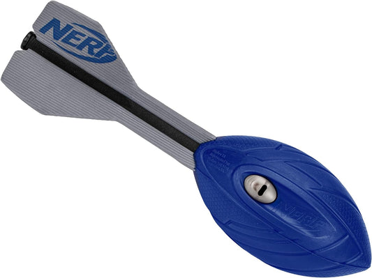 HotNerf Vortex Aero Howler Foam Ball – Classic Long-Distance Football - Flight-Optimizing Tail - Hand Grip – Indoor and Outdoor Fun (Blue)