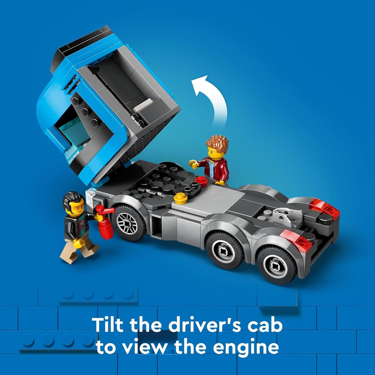 HotLEGO City Car Transporter Truck with Sports Cars Building Toy Set - Semi Truck Toy with Carrier & Trailer for Boys & Girls, Ages 7+ - Gift Idea for Kids - 60408