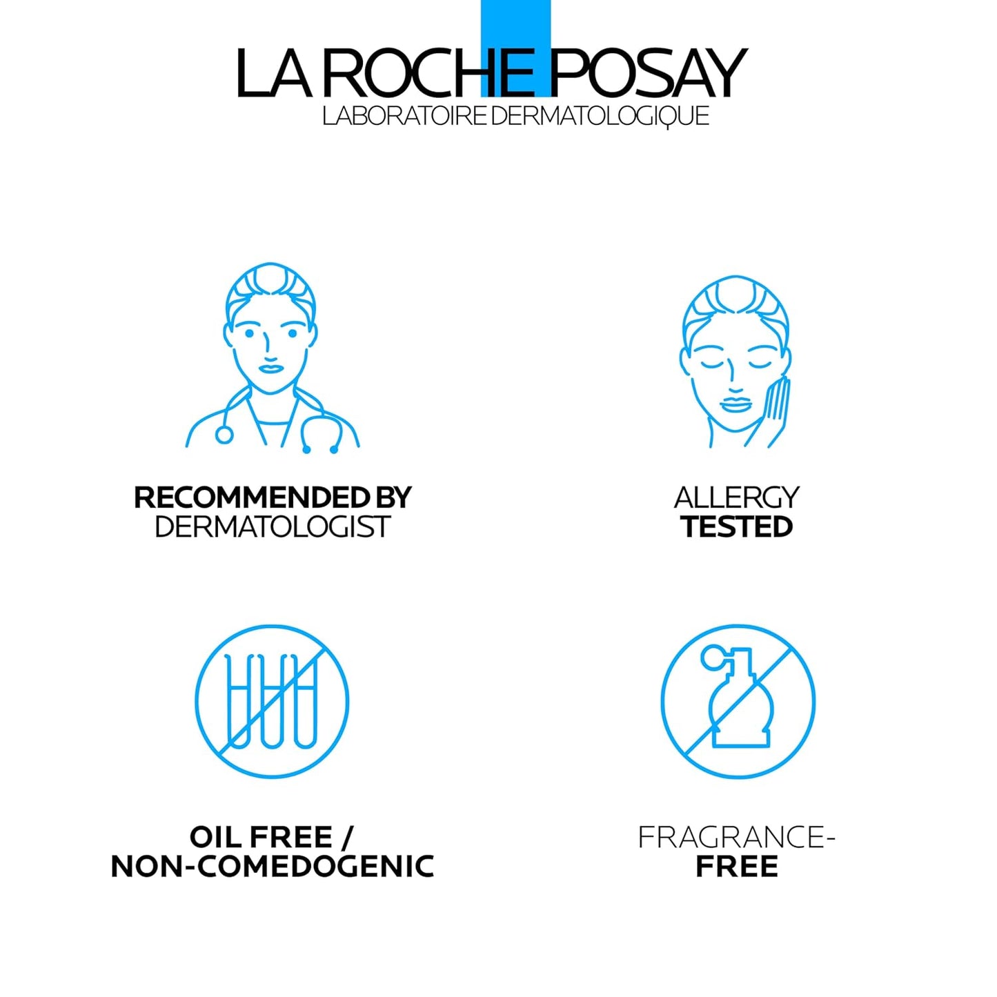 HotLa Roche-Posay Effaclar Dual 4% Benzoyl Peroxide Acne Face Wash 6.76oz | Acne treatment with LHA exfoliant helps clear and prevent blemishes. Paraben free, oil free acne wash.