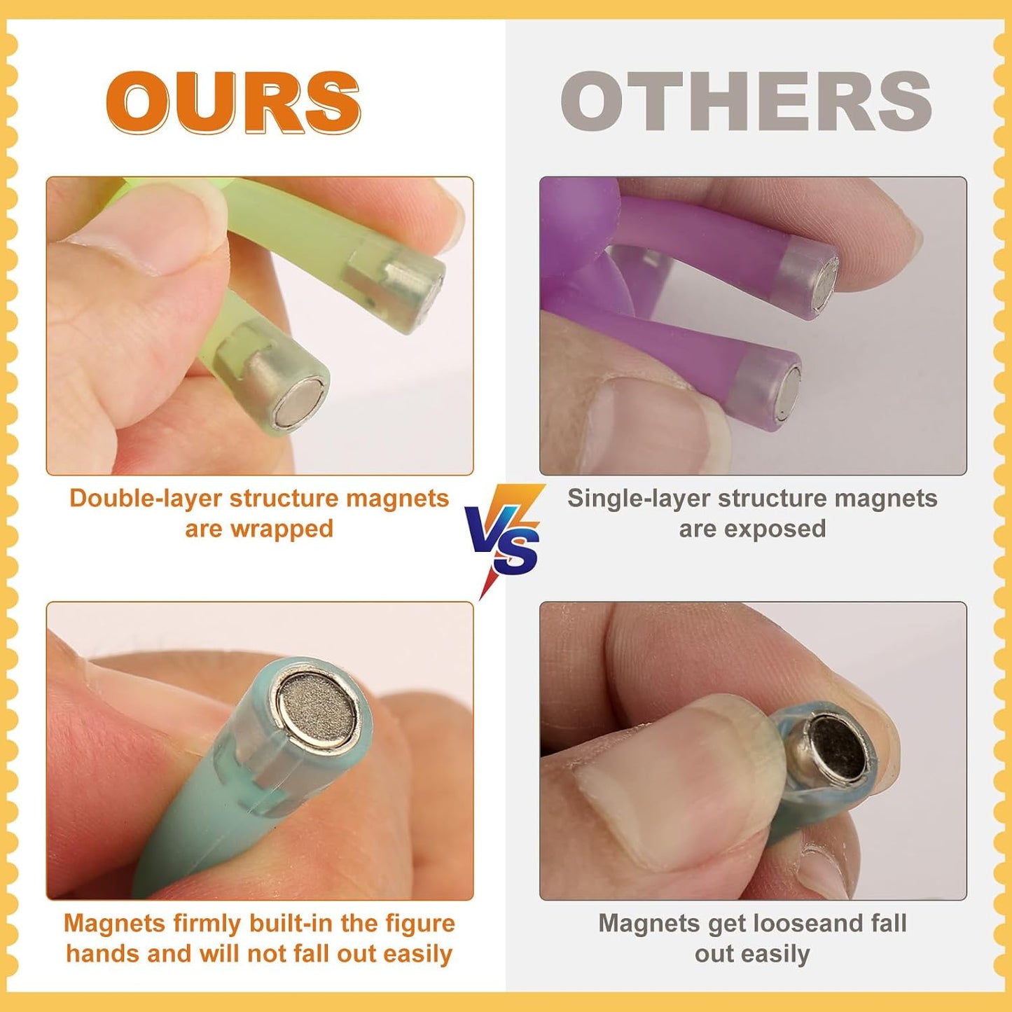 Hot laleay 6pcs Magnetic Toys,People Figures for Kids, Adults Kids Gifts, Magnetic Men for Teens Gifts,Kids Sensory Toys