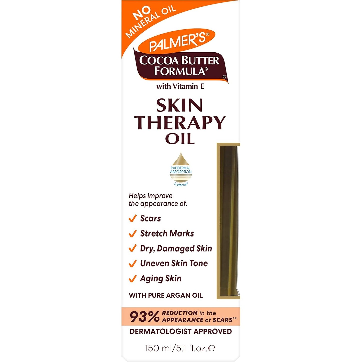 HotPalmer's Skin Therapy Body Oil, Moisturizing Cocoa Butter Formula (5.1 Oz)