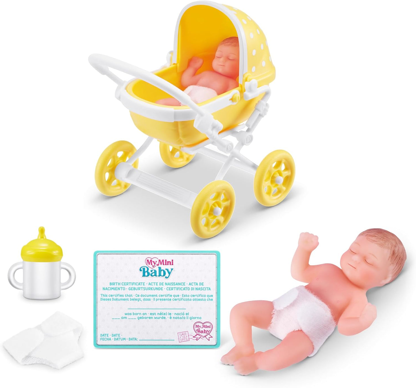 Hot 5 Surprise My Mini Baby Series 1 by ZURU, Collectible Mystery Capsule, Toy for Girls, Realistic Miniature Baby, Playset and Accessories