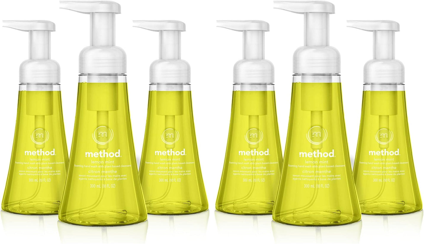 Hotmethod Foaming Hand Wash, Sweet Water - Leaves Hands Feeling Soft & Clean, for Bathroom & Kitchen, Notes of Dewy Lemon Leaf, Grapefruit & Star Jasmine, 10 fl oz, 3 pack