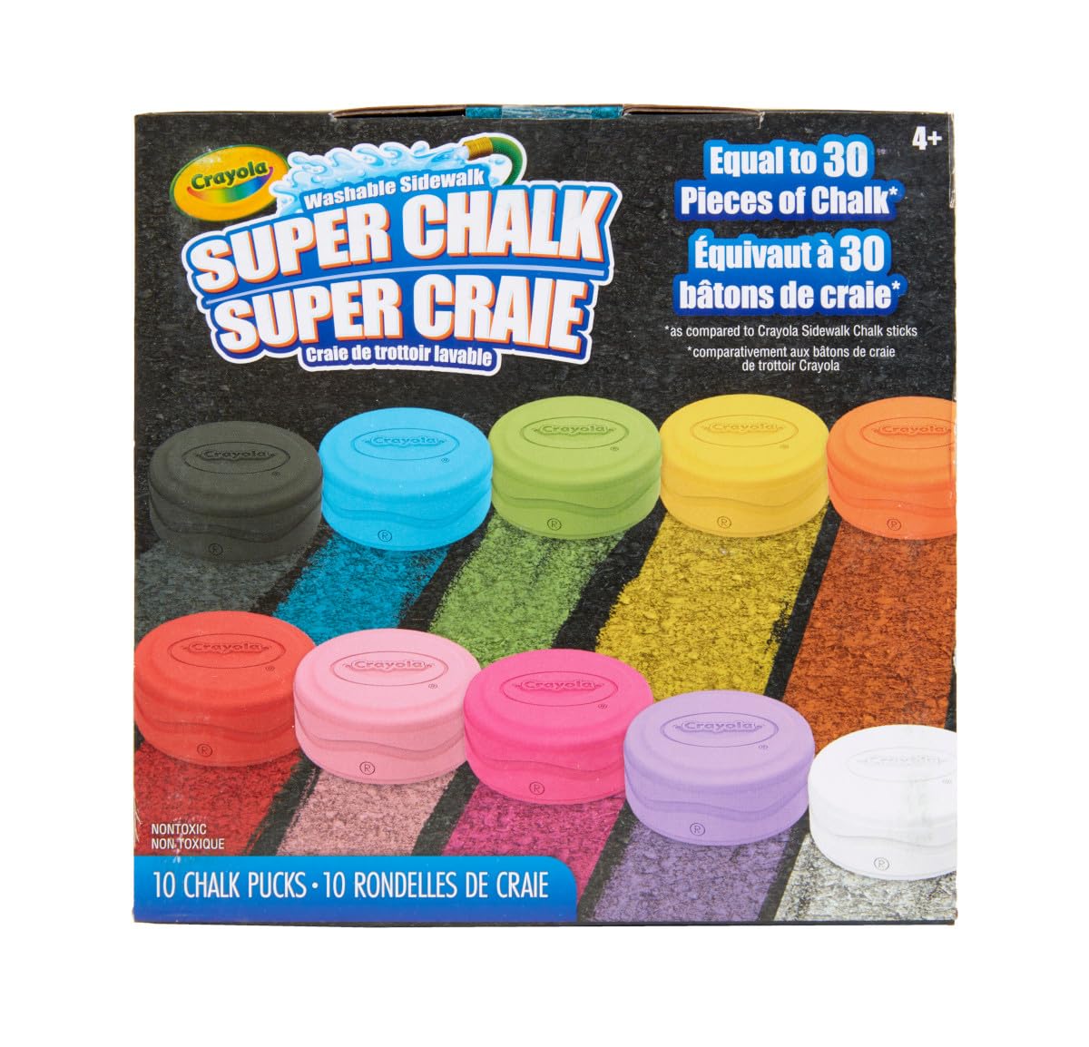 HotCrayola Ultimate Washable Chalk Collection (64ct), Bulk Outdoor Sidewalk Chalk for Kids, Outdoor Activities & Spring Crafts, Gifts for Kids
