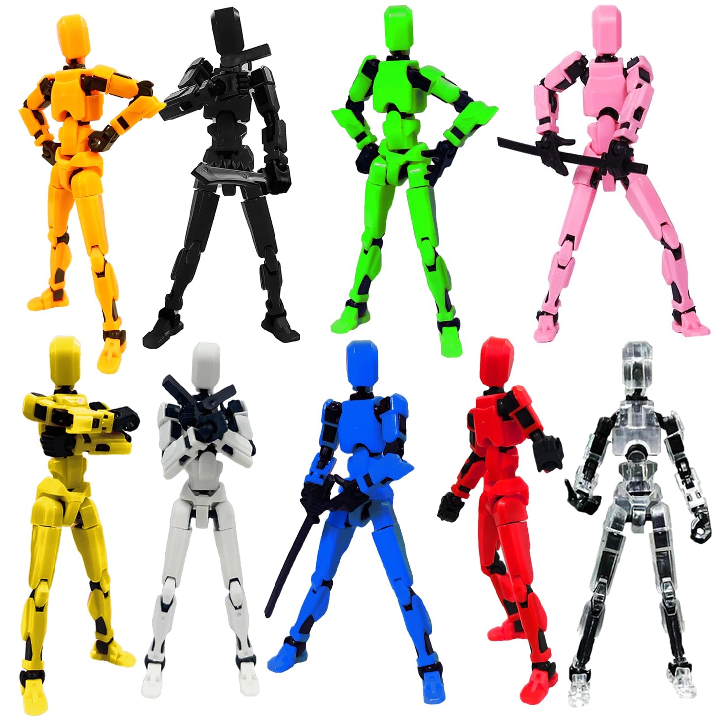 Hot 2026 New Assembly Completed-Titan 13 Action Figure,Dummy Robot 13 Action Figures Set,3D Printed Multi-Jointed Action Figures,Nova 13 Action Figure for Collectors Desktop Decorations (5pcs)