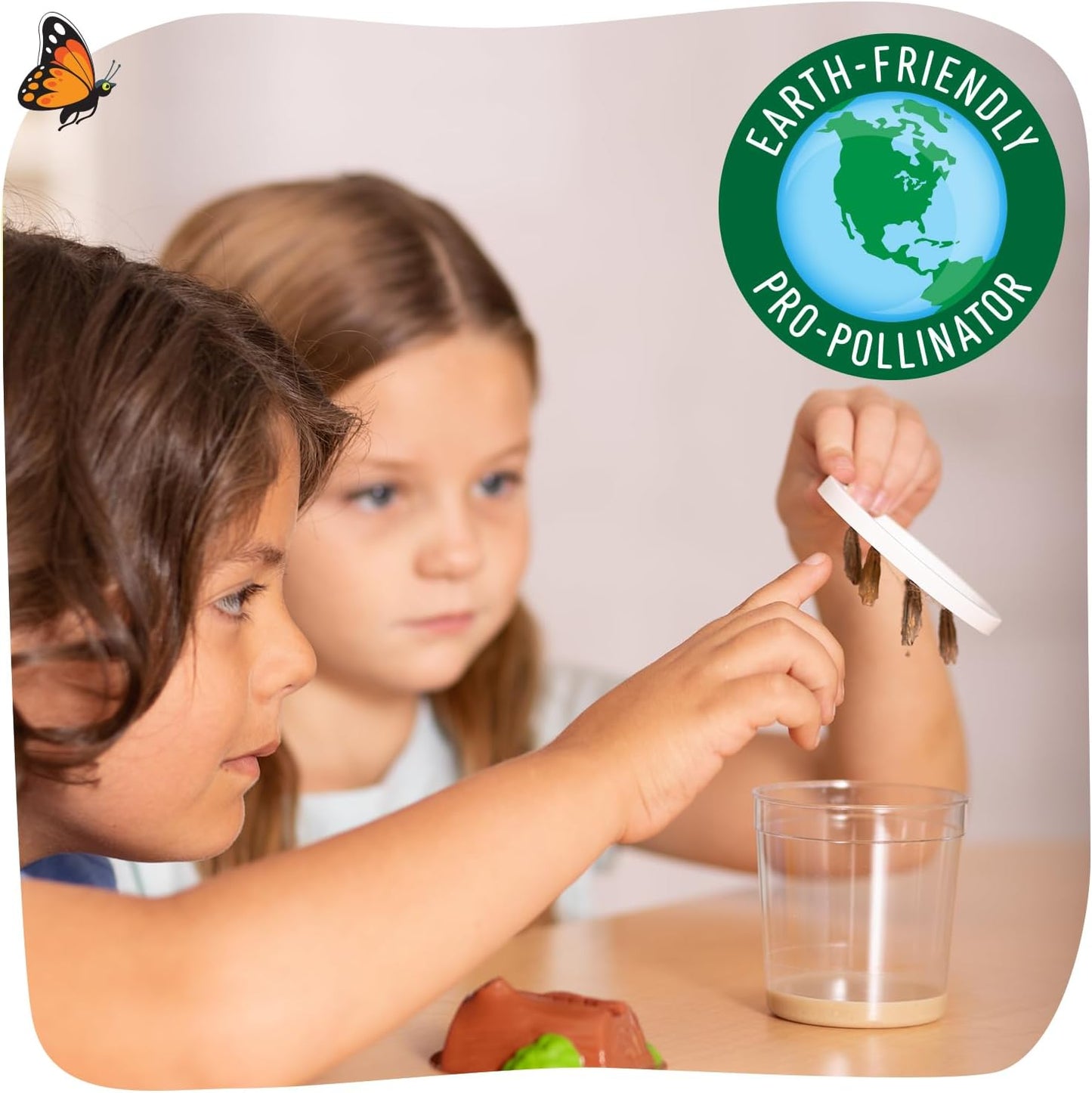 Hot Insect Lore Butterfly Garden with 5 Live Baby Caterpillars - STEM Activity Journal, Habitat, Chrys-A-Lid Holder and Feeder Included | Raise and Release Painted Lady Butterflies