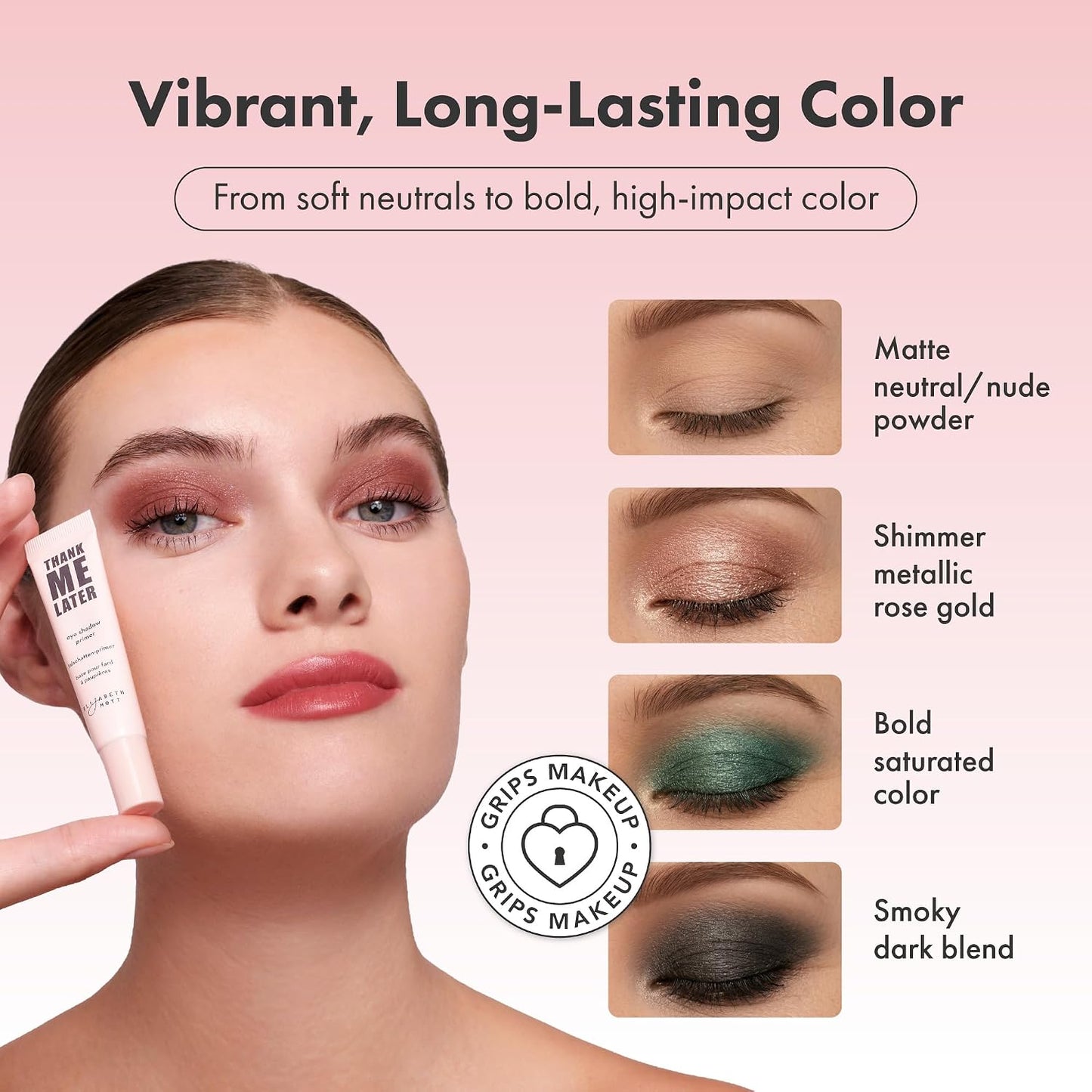 HotElizabeth Mott Thank Me Later Eye Primer, 10g | Eye Primer for Oily Lids, Crease-Free, Long-Lasting Eyeshadow Base, Smudge-Proof, Lightweight, Cruelty-Free