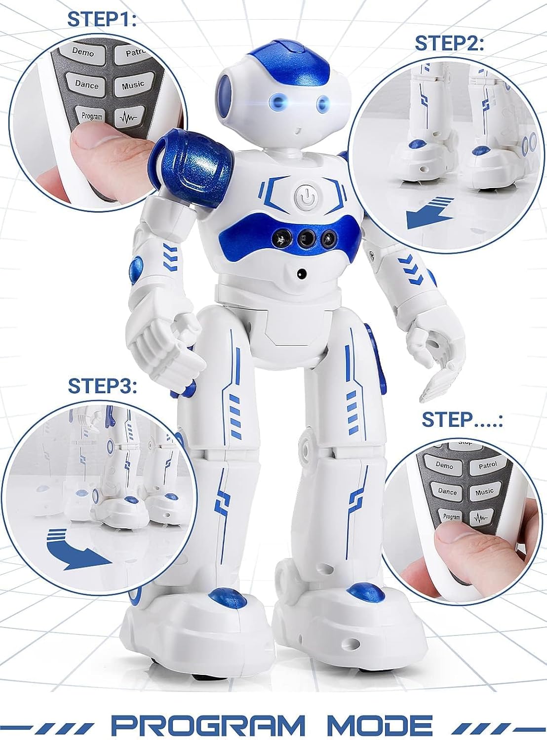 Hot KingsDragon RC Robot Toys for Kids, Gesture & Sensing Programmable Remote Control Smart Robot for Age 3 4 5 6 7 8 Year Old Boys Girls Birthday Gift Present