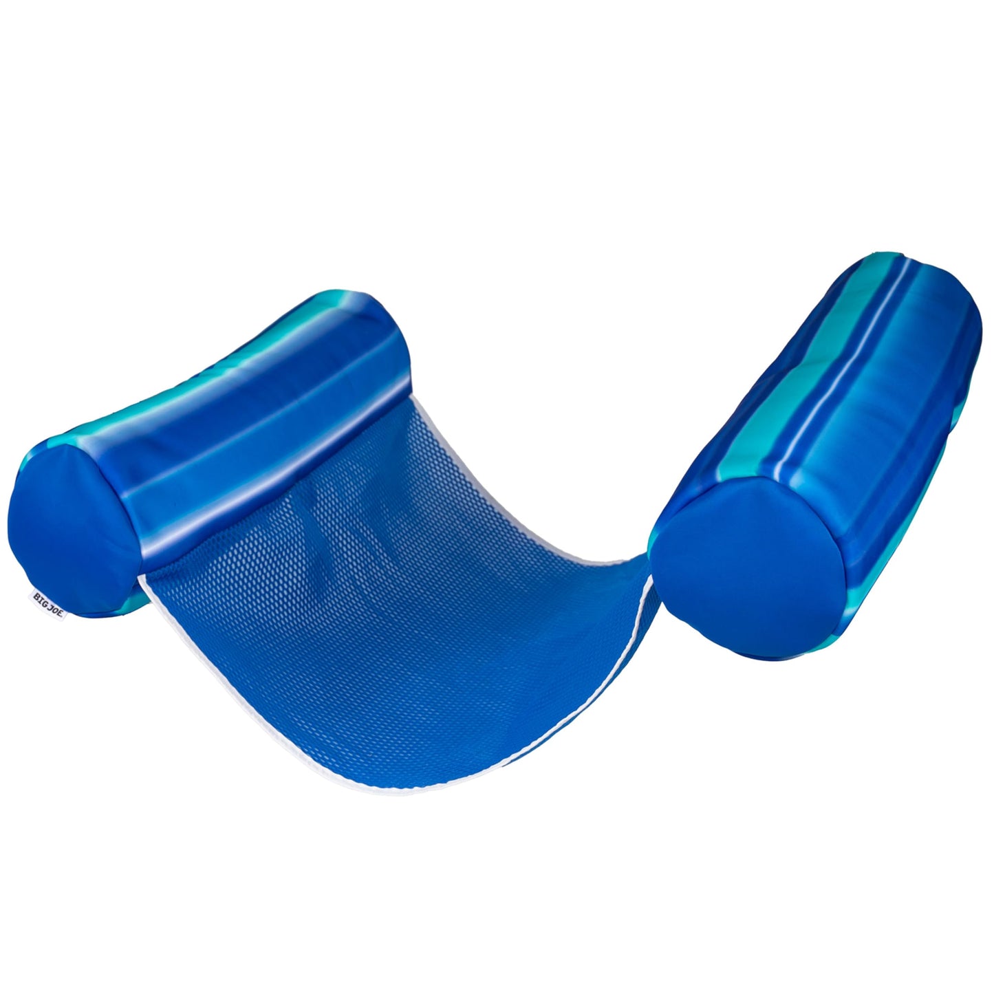 HotBig Joe Noodle Sling No Inflation Needed Pool Seat with Armrests, Blurred Blue Double Sided Mesh, Quick Draining Fabric, 3 feet