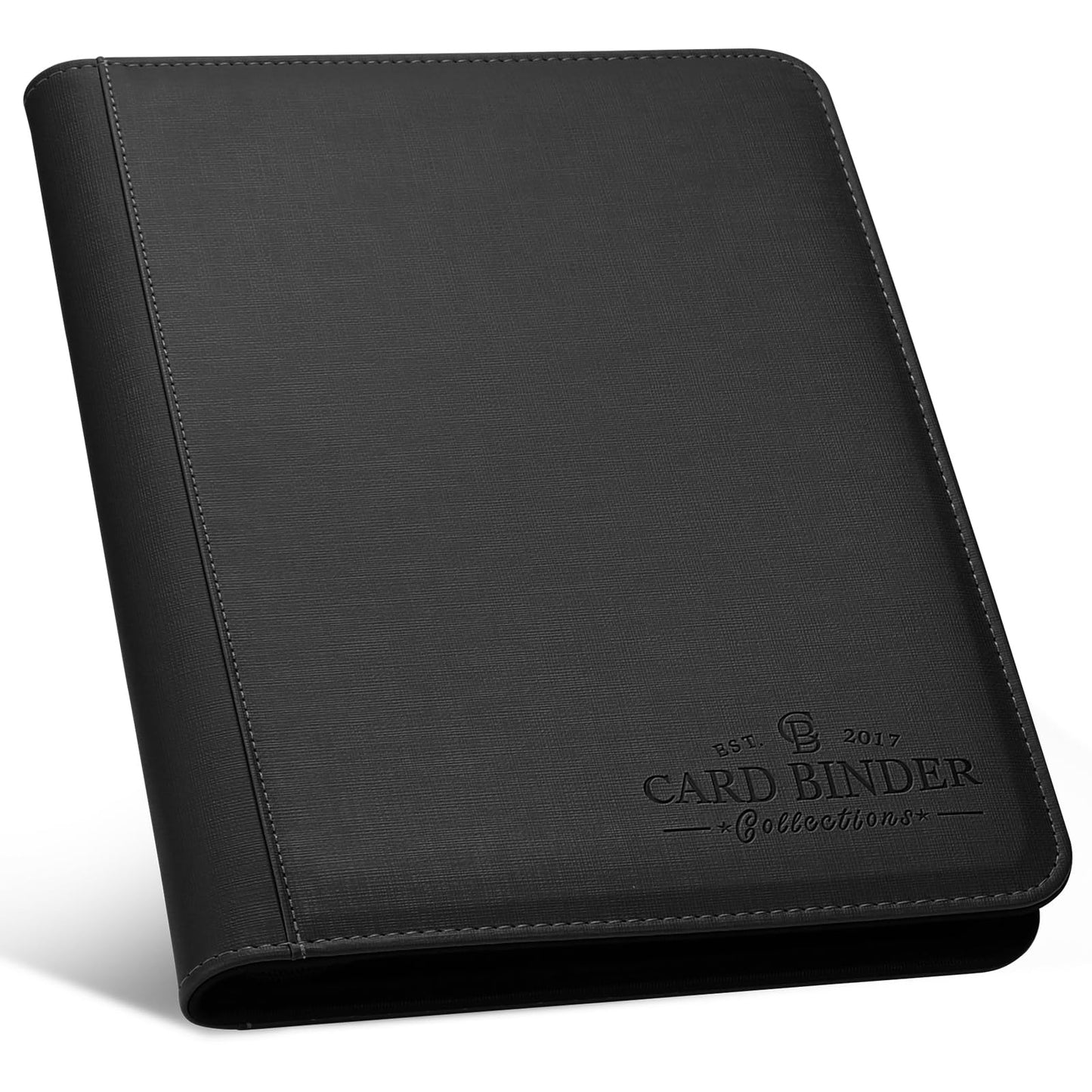 Hot 9 Pocket Card Binder, Premium Zip Trading Card Binder, 540 Double Sided Pocket PU Collection Binder, Collector Album, Card Folder for MTG, TCG, Sports Cards (Black)