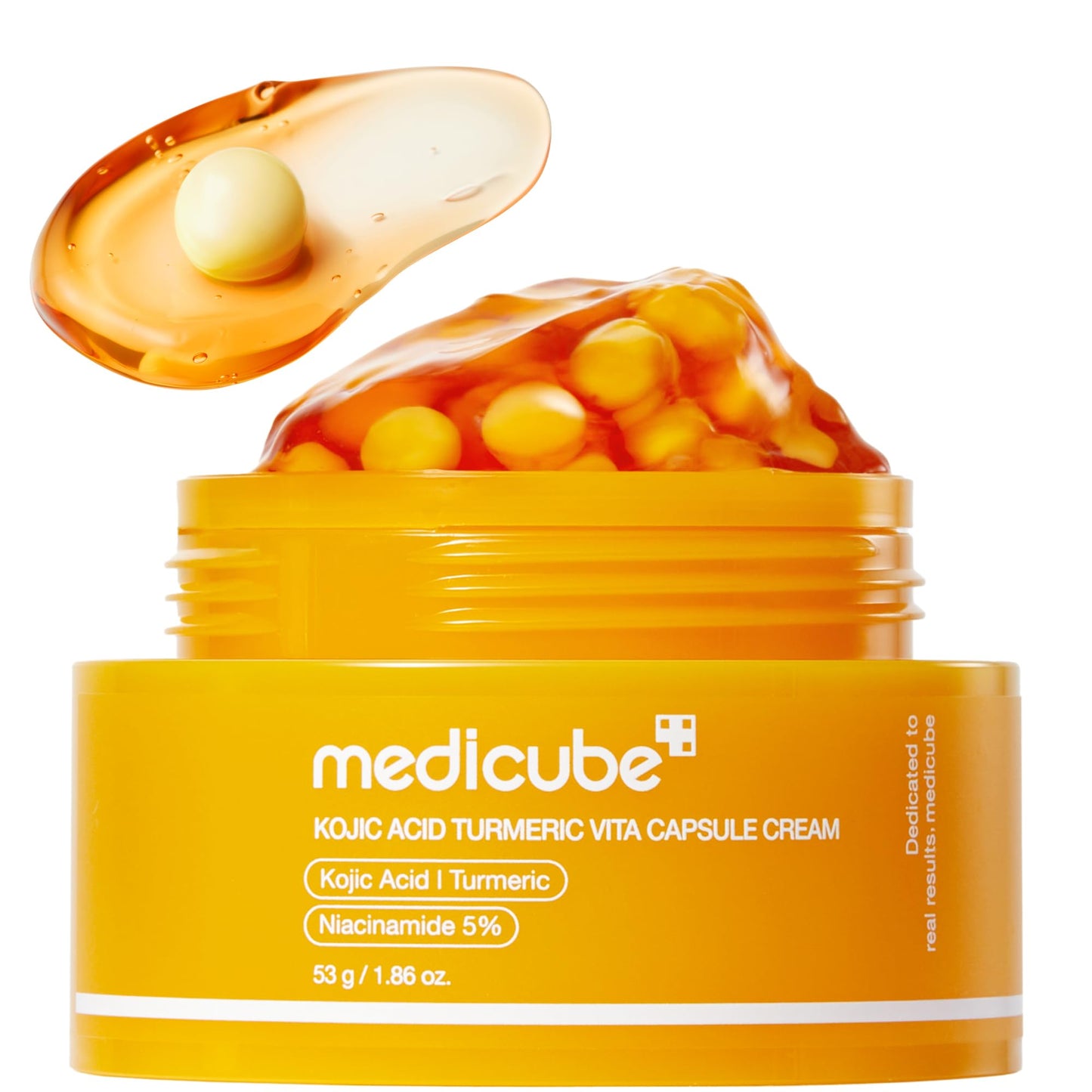 Hotmedicube Capsule Cream with Deep Vitamin C | Liposome Vitamin C Golden Capsule for Radiance & Firm-Looking Skin | Hydrating Glow Gel Texture | Korean Skincare, 1.94 oz
