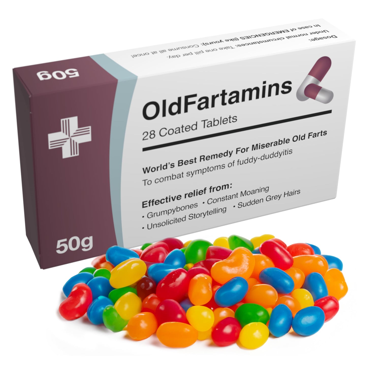 Hot Funny Prank Pill Box with Candy, Gag Gifts for Men, 30th 40th 50th 60th 70th Birthday Gifts for Him or Her, Novelty Joke, Dad Birthday Gift for Boyfriend, Fathers Day Gift for Him