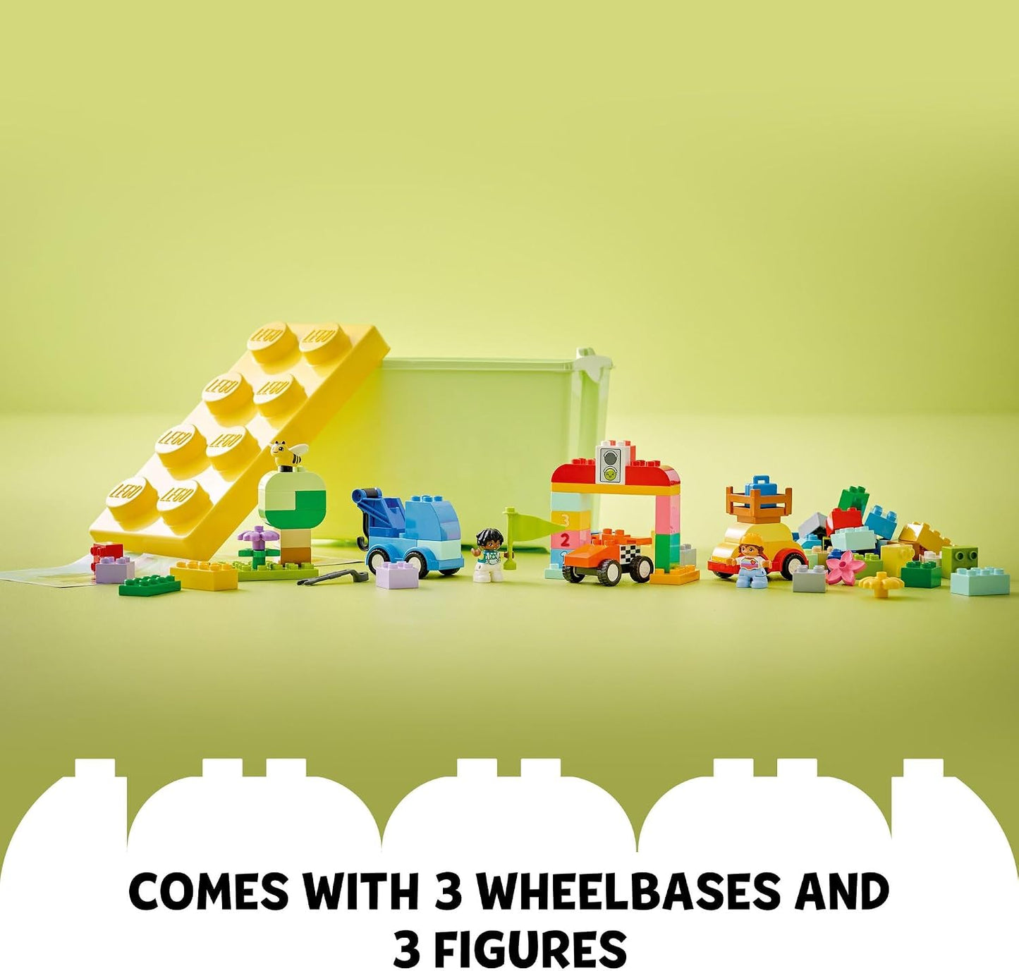 HotLEGO DUPLO Classic Cars and Trucks Brick Box Building Blocks - Learning & Educational STEM Toys for Toddlers, Ages 1.5+ Years - Develops Fine Motor Skills - Gift for Toddler Birthday - 10439