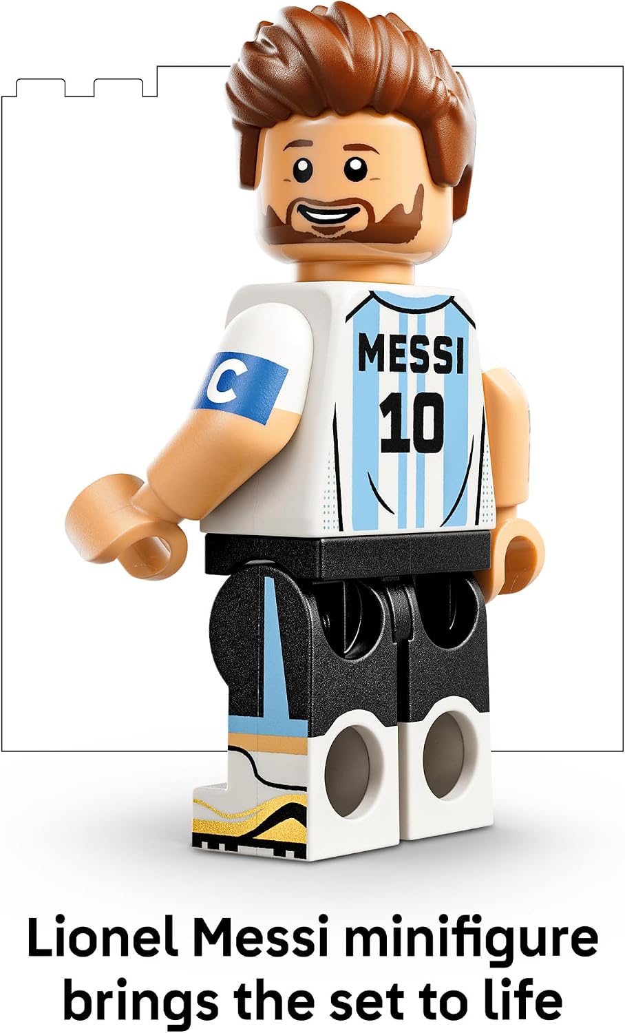 HotLEGO Editions Lionel Messi – Soccer Highlights - Building Set for Boys & Girls, Ages 10+ - Collectible Soccer Gift with Plaque - Kids Bedroom or Shelf Decor - 43011