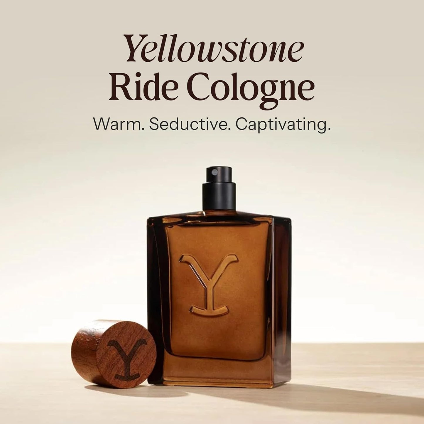 Hot Tru Western Yellowstone Ride Men’s Handcrafted Cologne Spray for Men, Raw Bergamot, Smoked Whiskey, Charred Vanilla & Rough‑Cut Tobacco, 3.4 fl oz (100 ml)